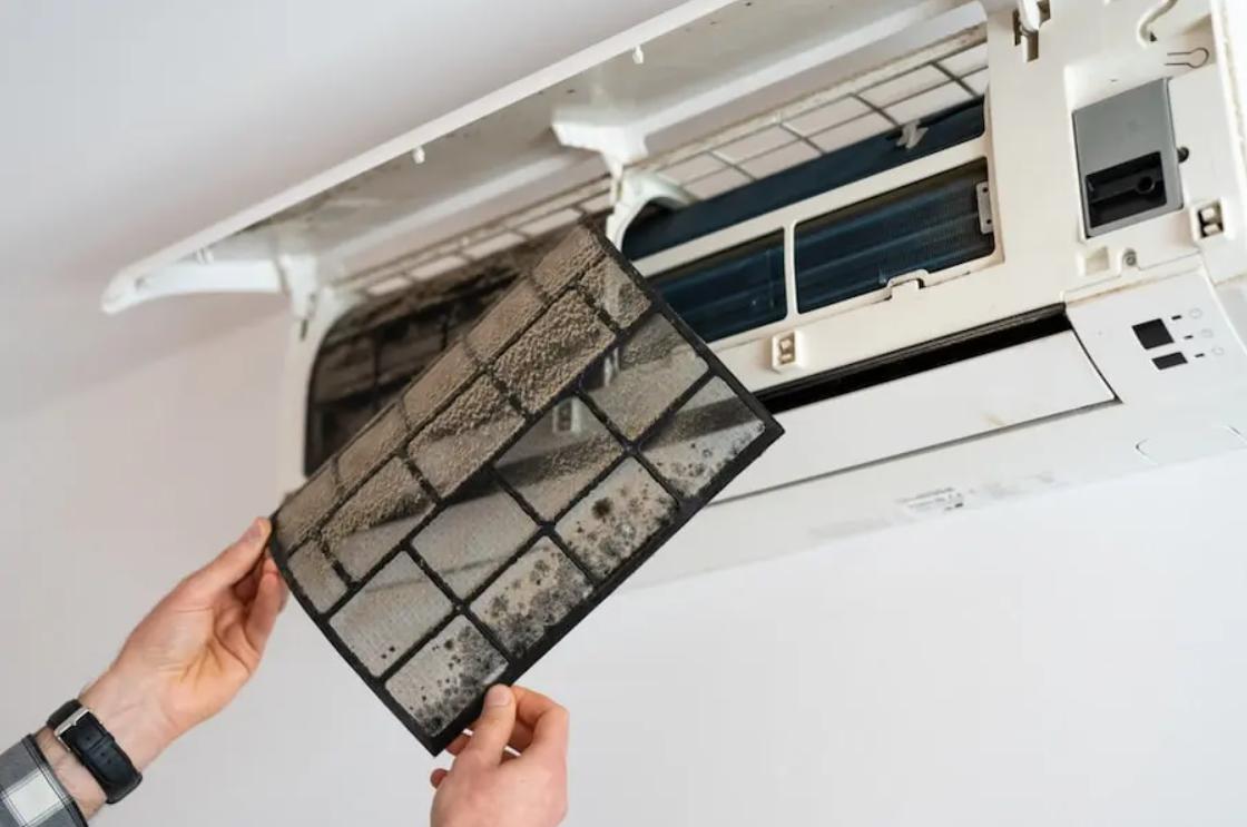 limpeza de filtro de ar condicionado