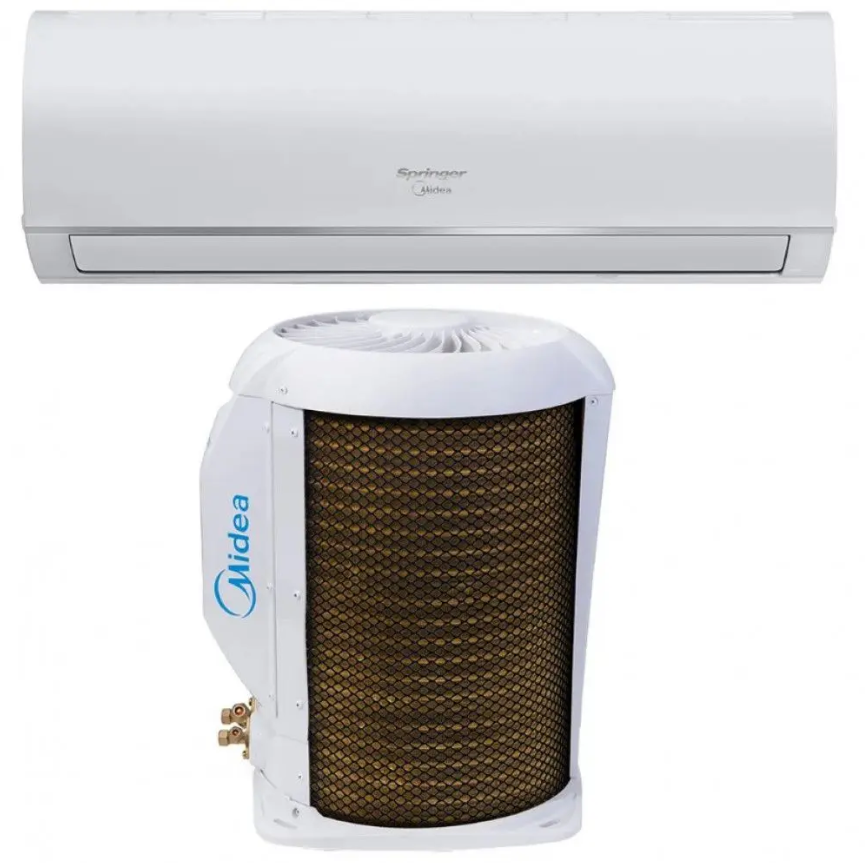 Imagem de um ar-condicionado convencional em São Luís, Maranhão