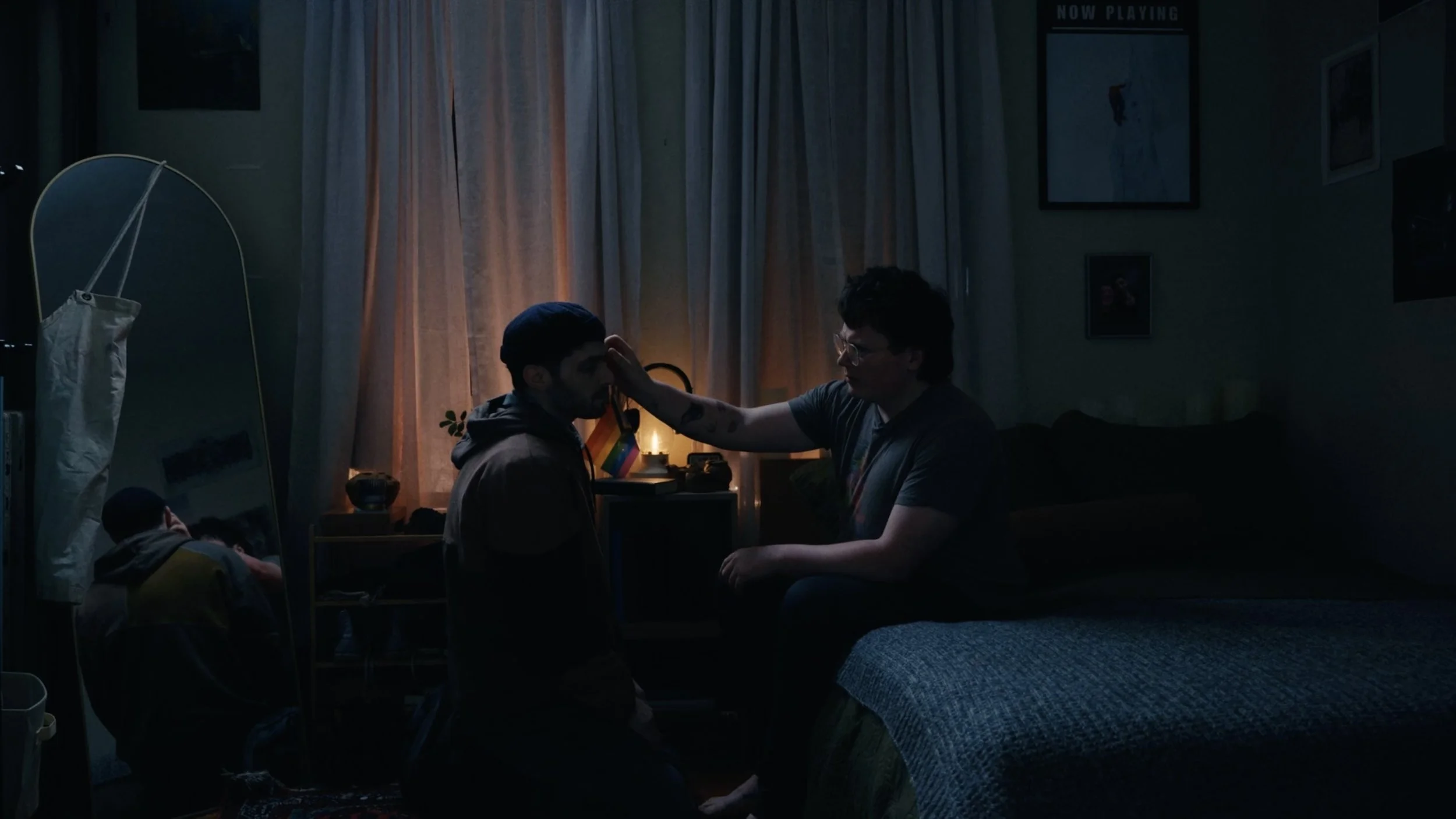 jordon lee garcia (ezra) and joe wood (dean)