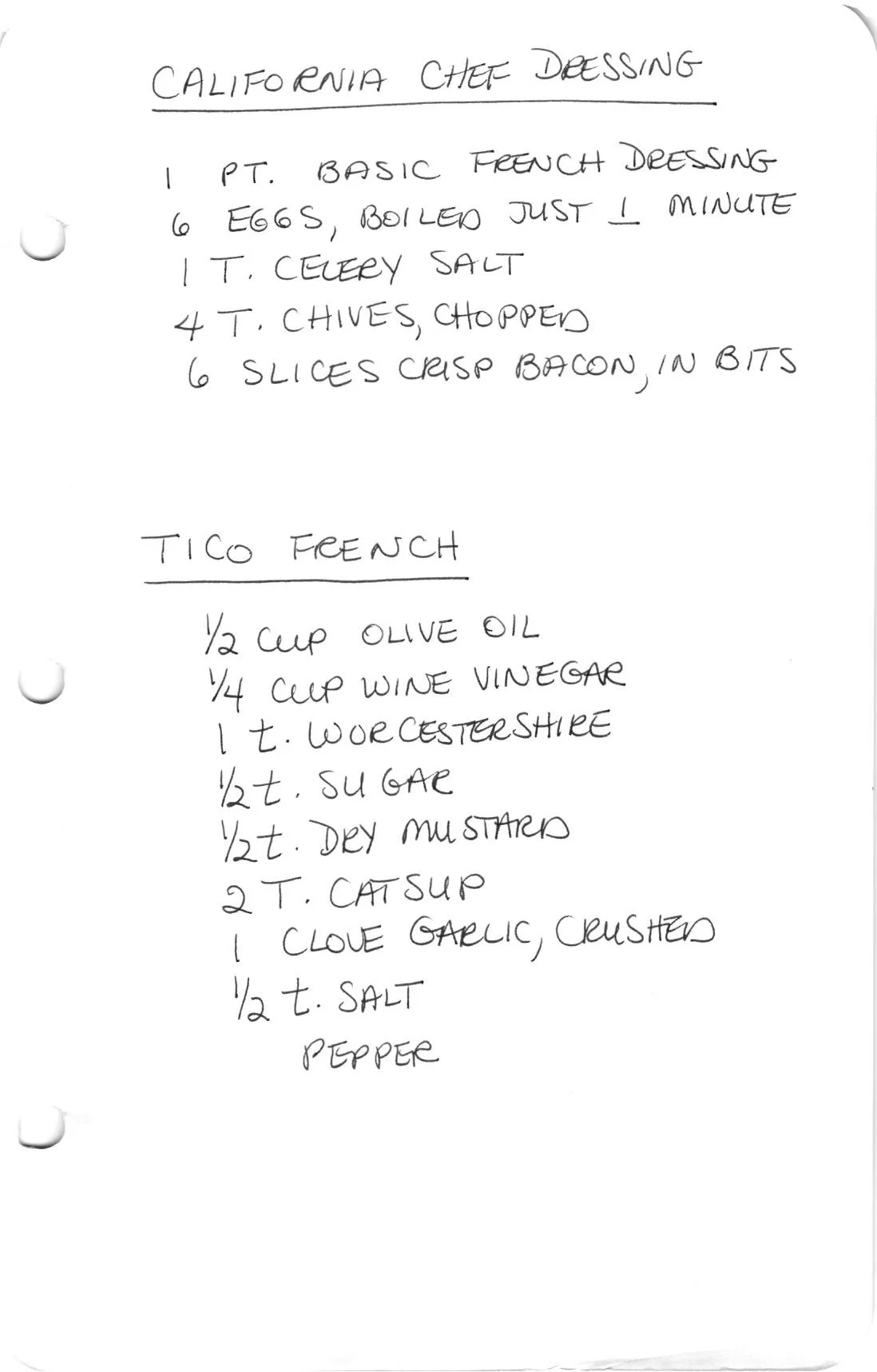 California Chef Dressing