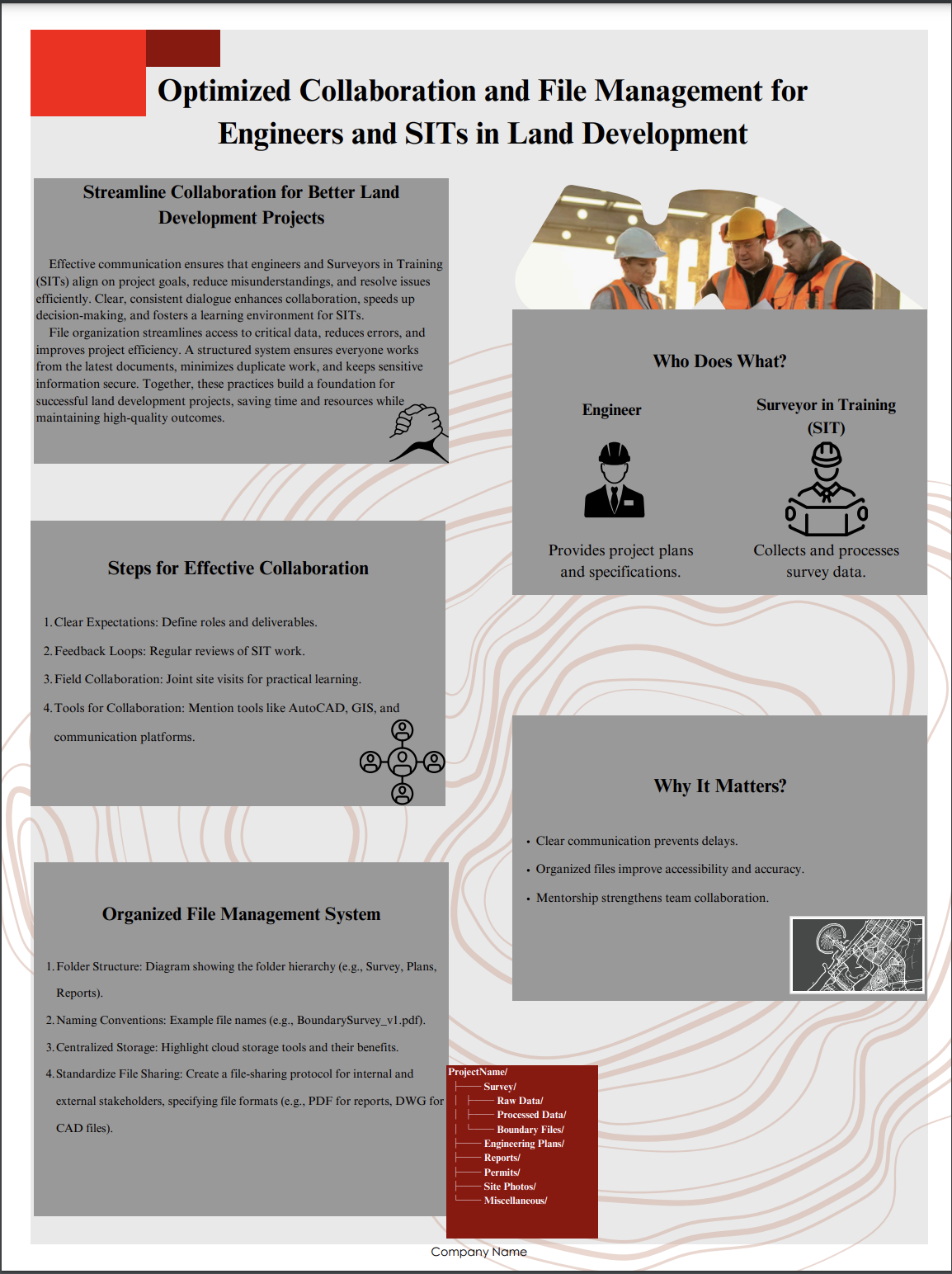 Project Two: Land Surveyor Firm Infographic