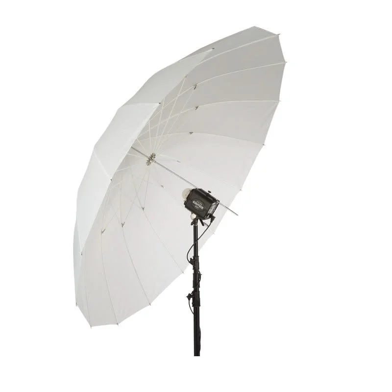 86" Soft Silver Plm Umbrella