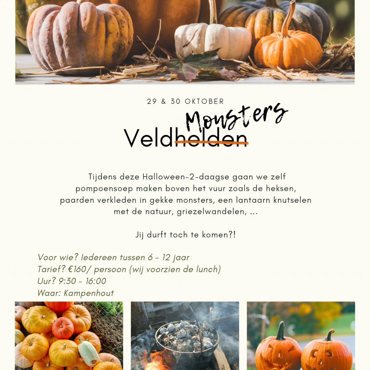 🗓️ Jullie ook al aan het zoeken naar leuke activiteiten tijdens de schoolvakanties? Wij hebben een aantal fijne tweedaagses in de agenda staan! 🥰