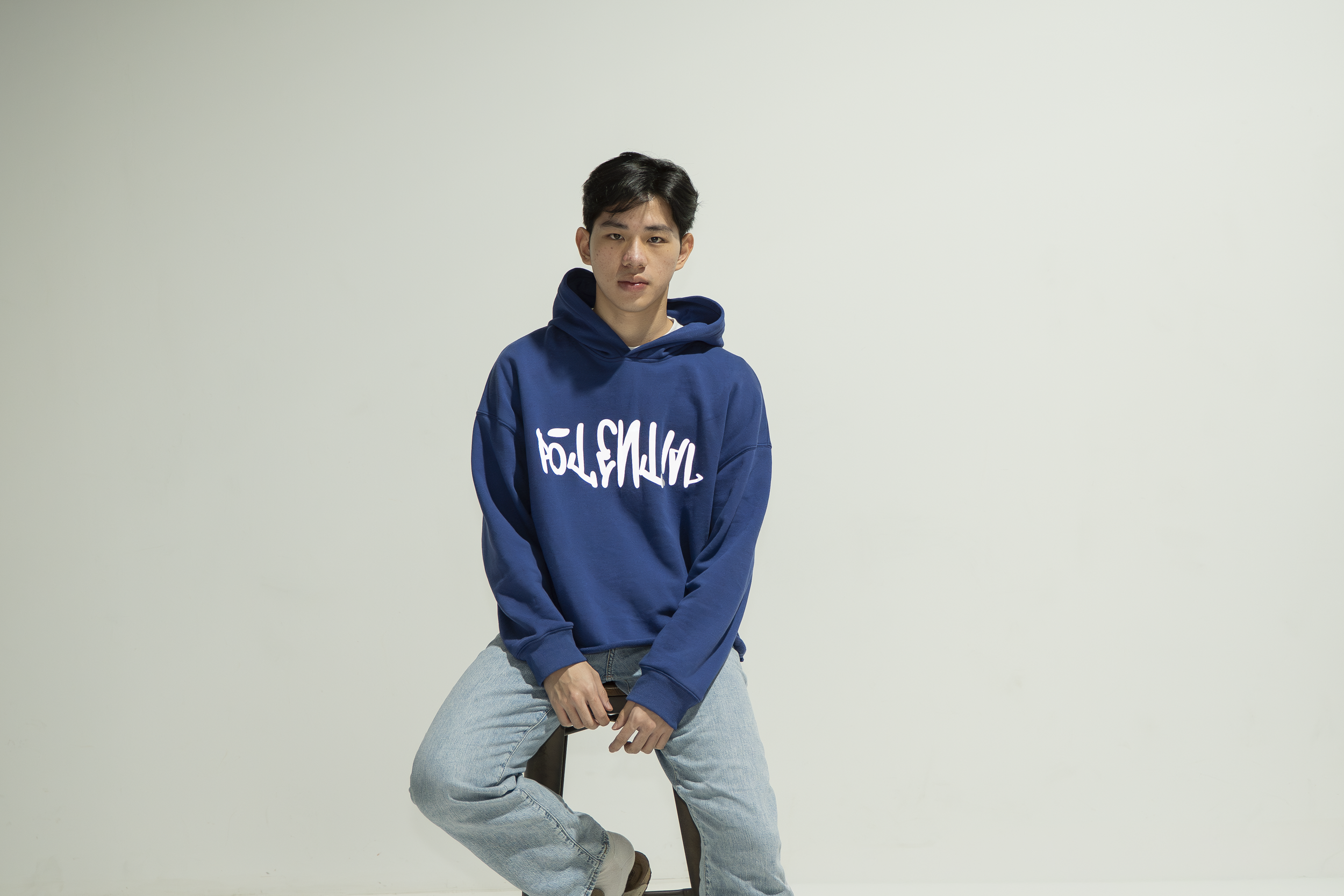 Reflective Blue 'Not Made to be Average' Hoodie