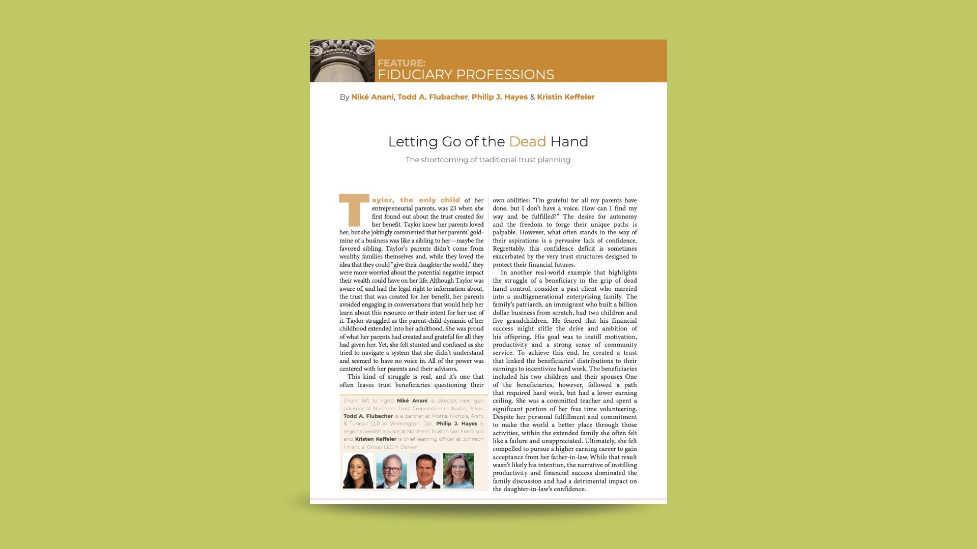 Letting Go of the Dead Hand&nbsp;Part 2
