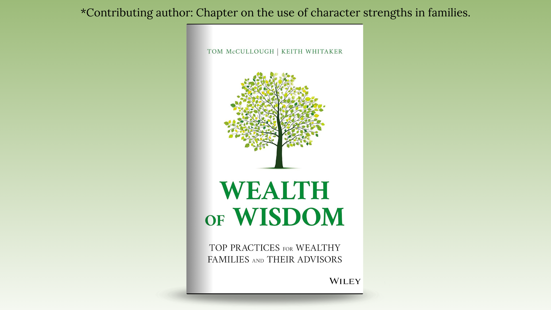 Contributed Chapter on Character Strengths in Families