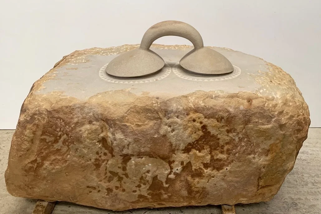 Cloch Or | Local Sandstone Boulder | Monaghan General Hospital