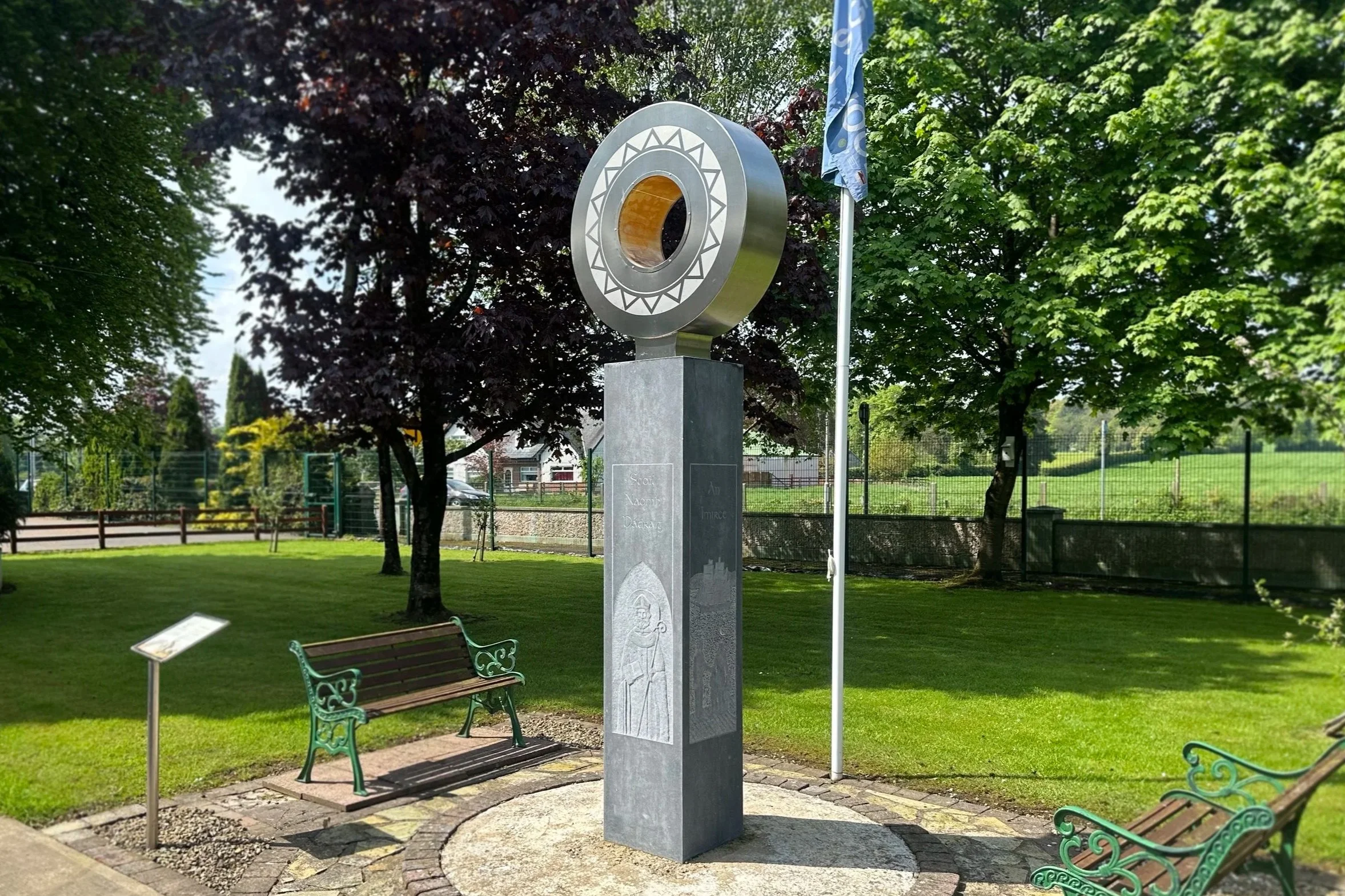 Our Time | Stainless Steel, Irish Limestone | Corracrin, Emyvale, Monaghan