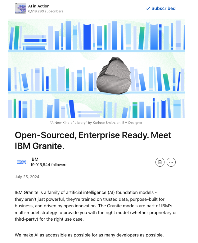 (Click Me) AI in Action Newsletter: Open-Sourced, Enterprise Ready. Meet IBM Granite.