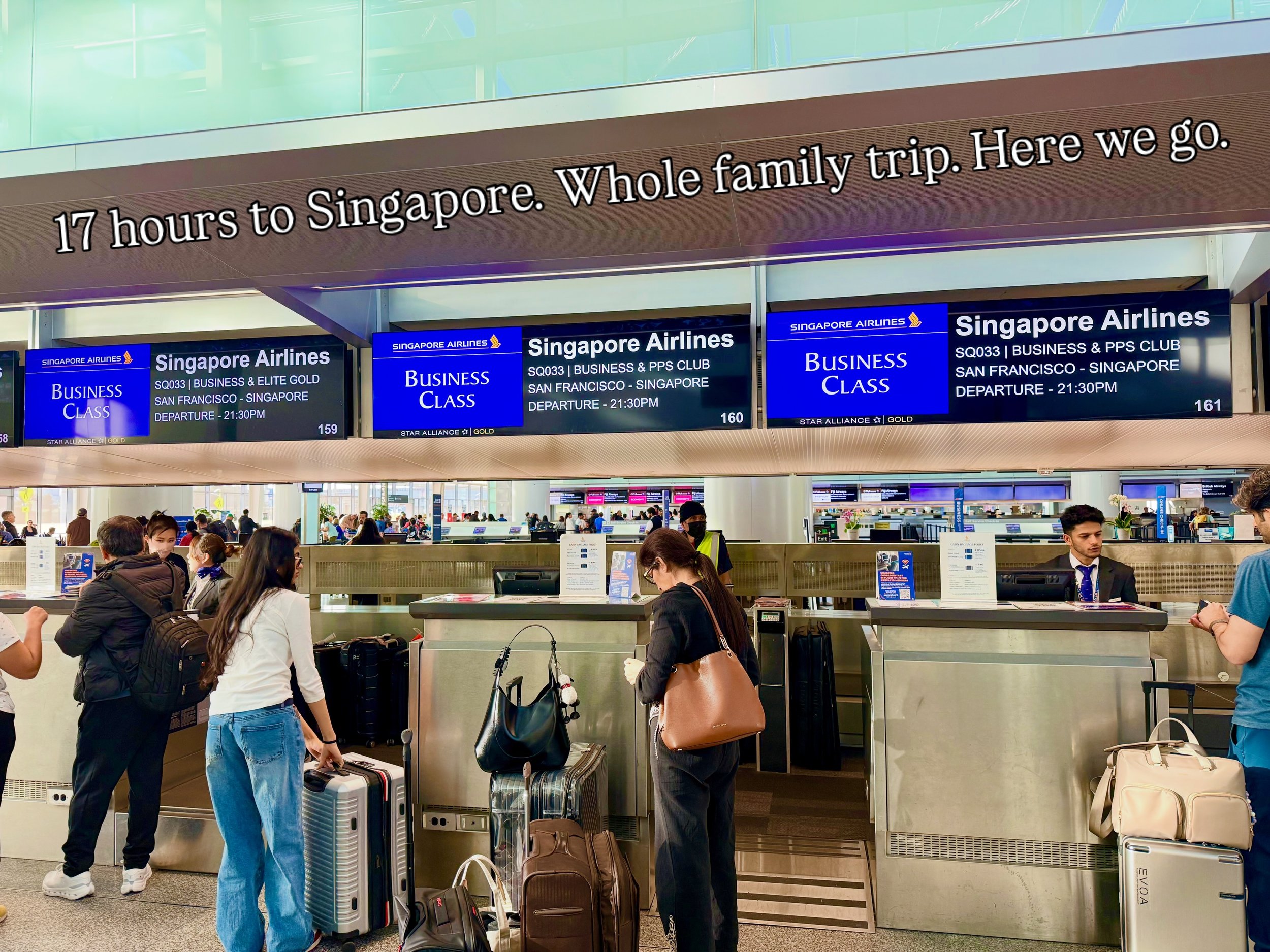 The best part of a seventeen hour flight isn&rsquo;t the seat. It&rsquo;s looking down the cabin and seeing the whole family settled in for the ride.

We&rsquo;re blessed to travel a lot, but the big trips with the whole family together always hit di