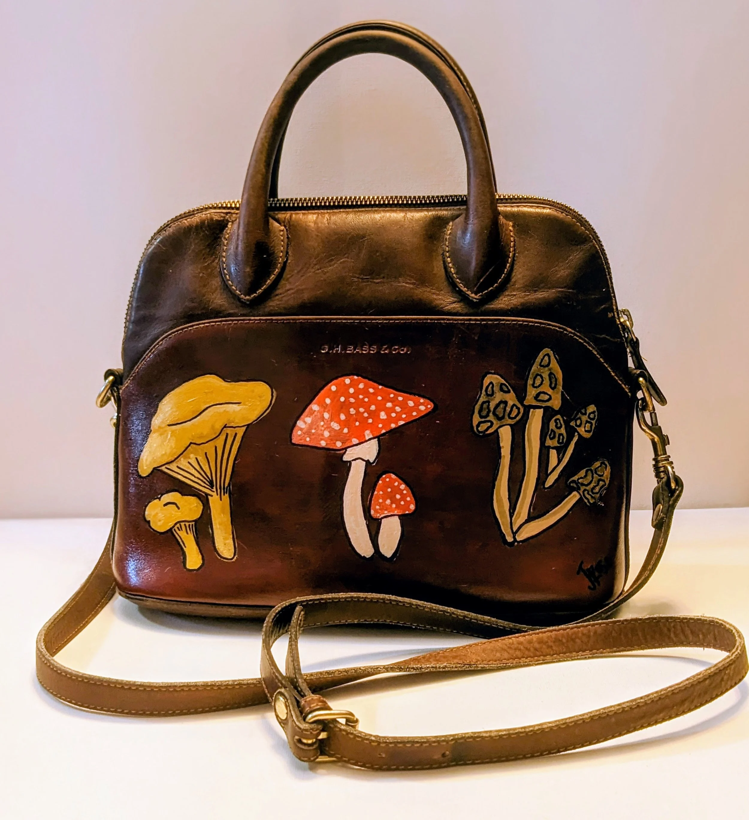 painted leather- sold