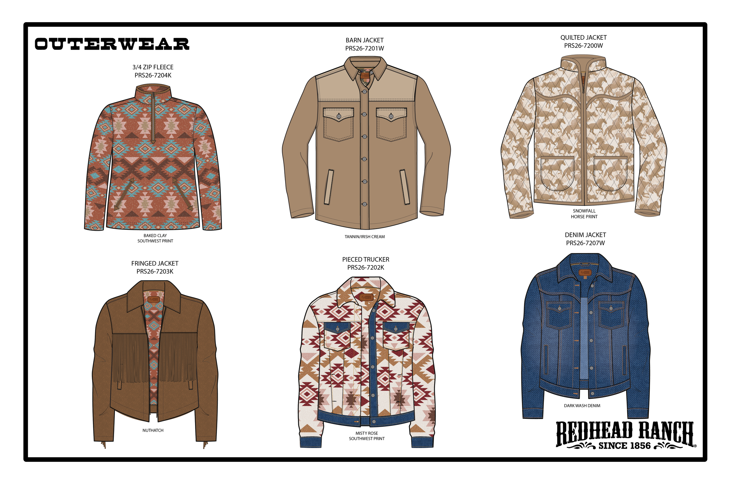 Outerwear visual line plan