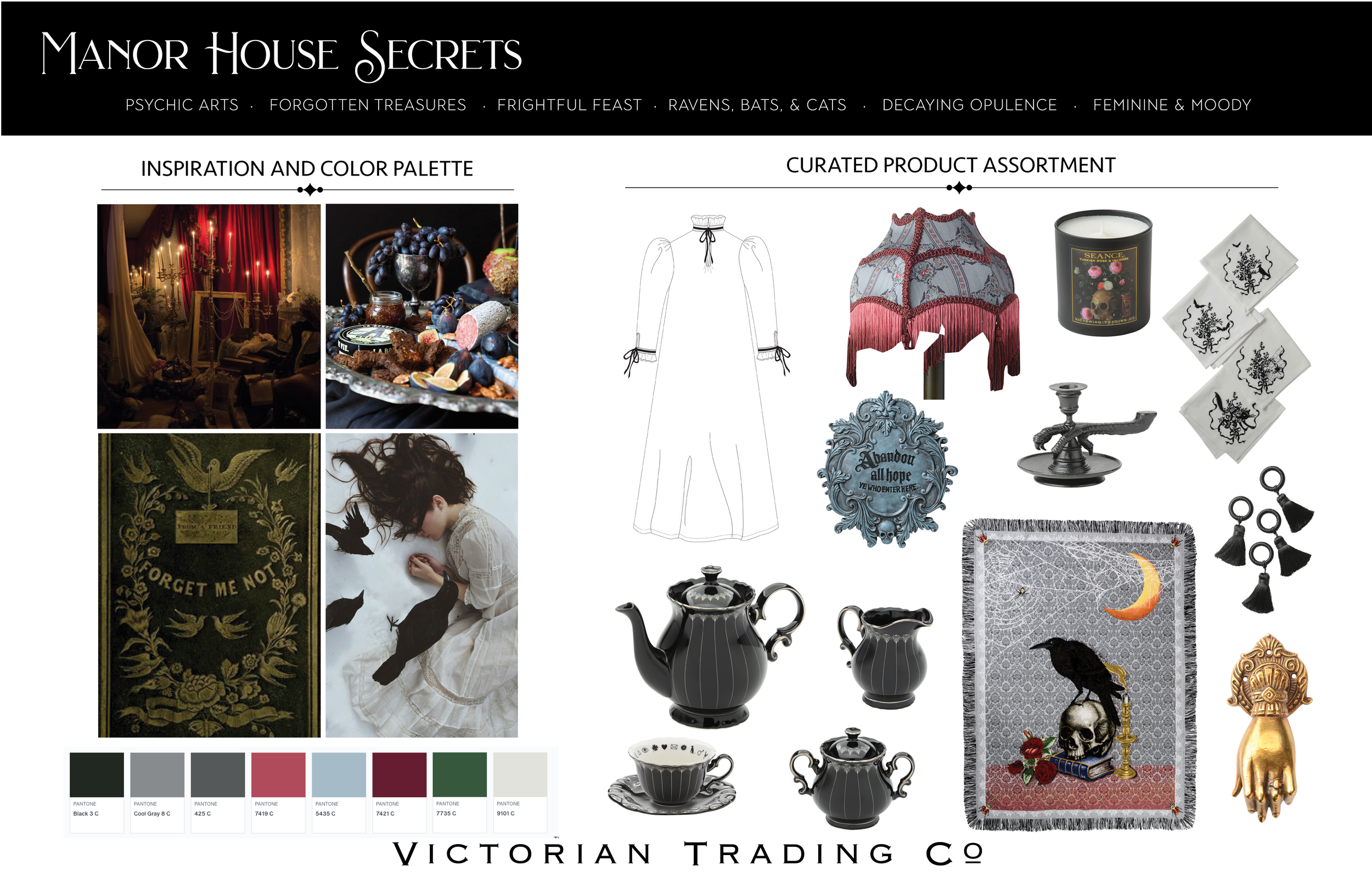 Manor House Secrets — Collection Sheet 1