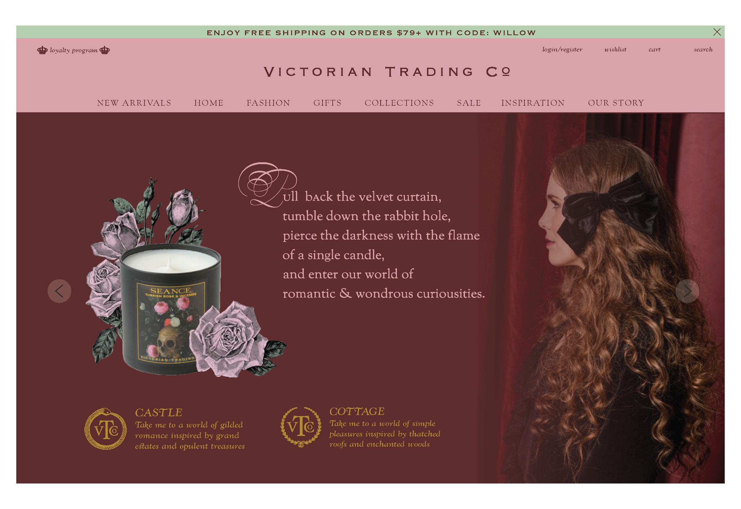 Victorian Trading Co. — Web Design