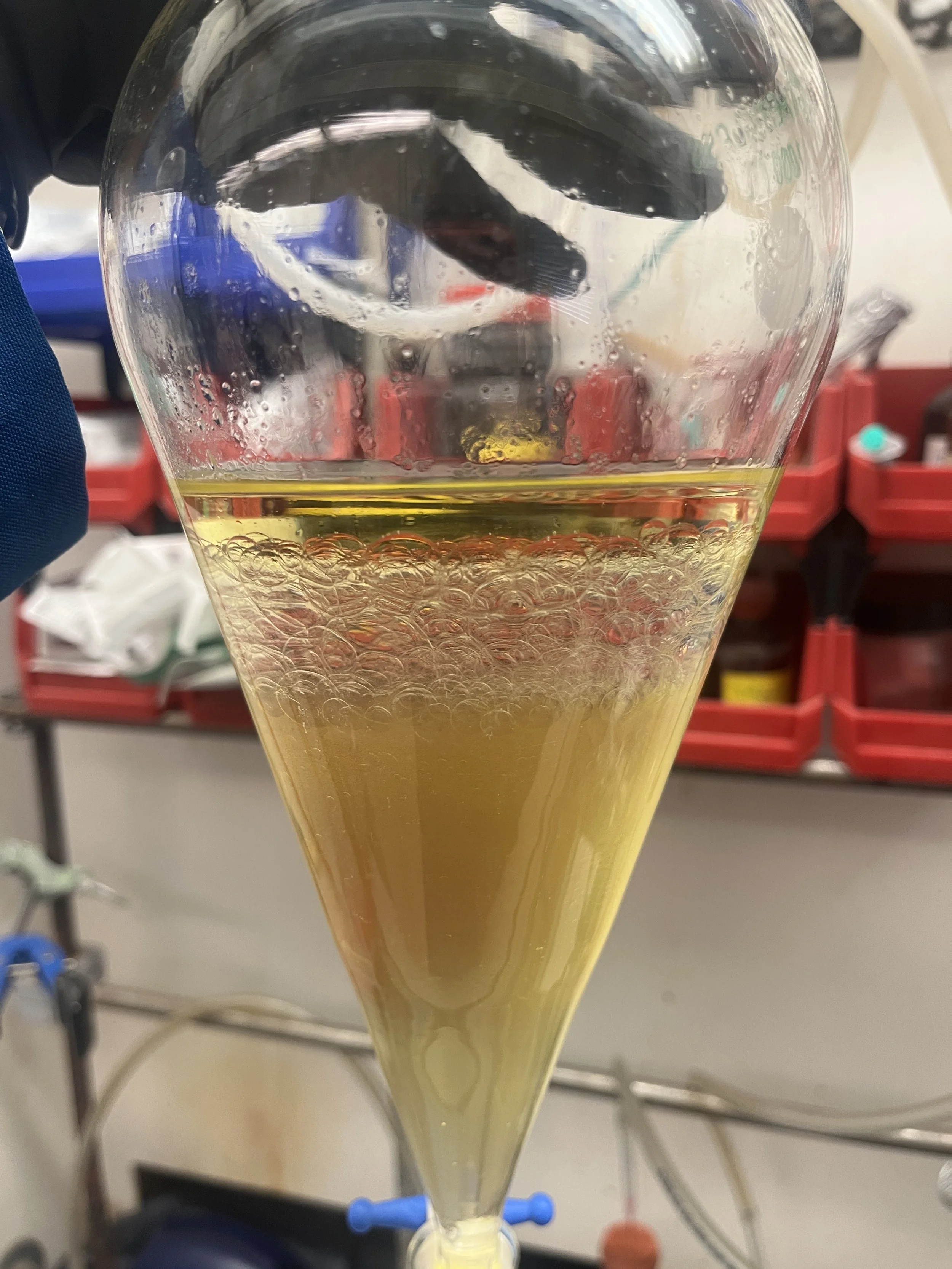 Bubbles in Separatory Funnel