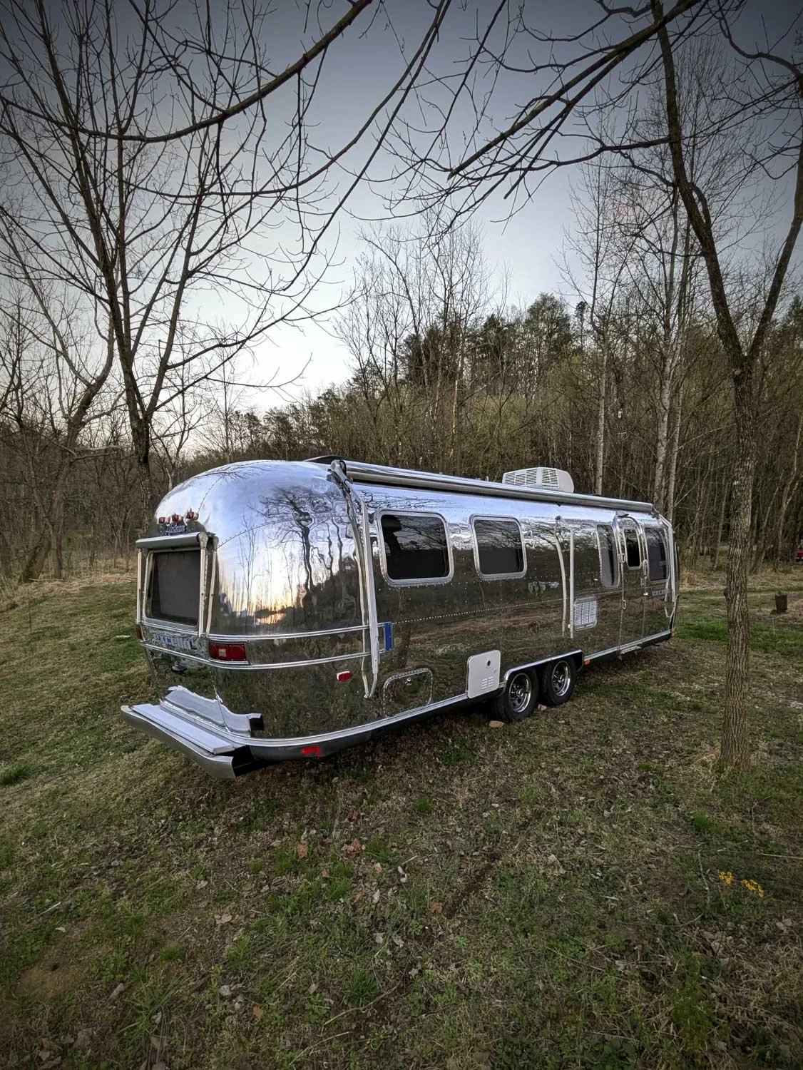 Custom restored Airstream camper suited for Airbnb, Resort, or Tiny Home use.