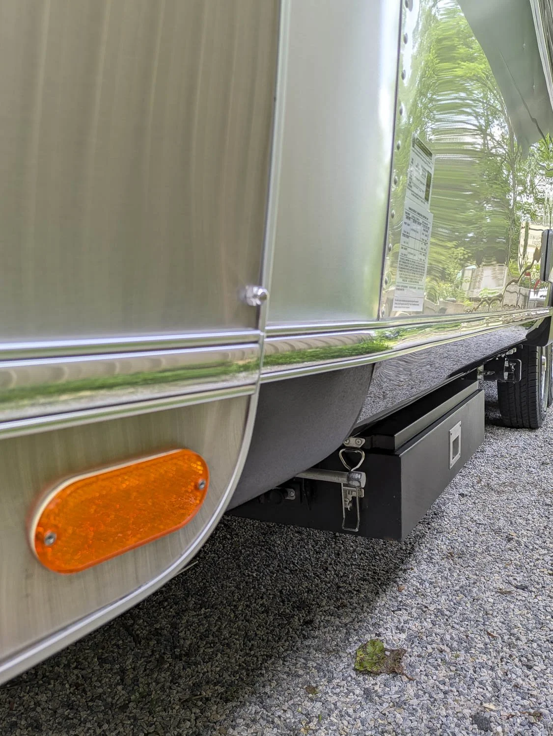 Vintage modern mash-up of unique mirror polished Airstream rebuild and renovation, details, by Dragonfly Campers of Asheville, NC-7.JPG