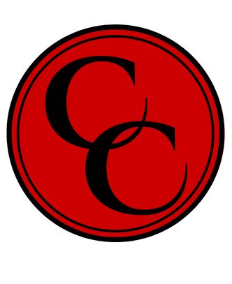Red circular logo with black overlapping initials 'C' and 'E' on a black background.