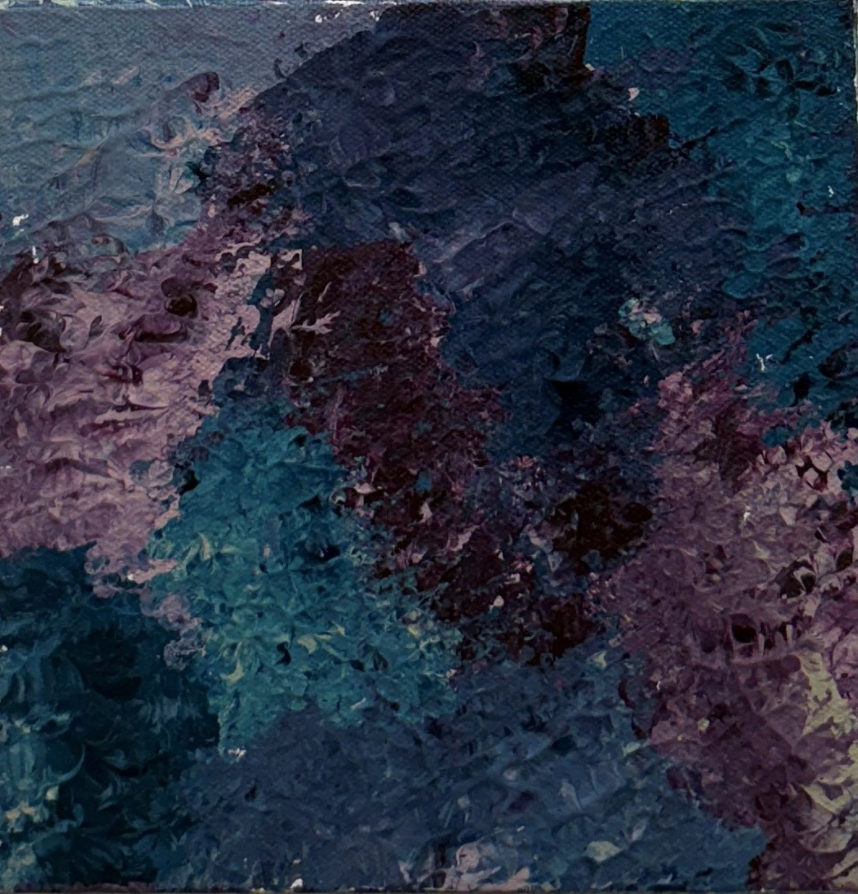 Mountain Shadows behind the Fairmont Hotel. Banff, Canada. (II) (8x8)