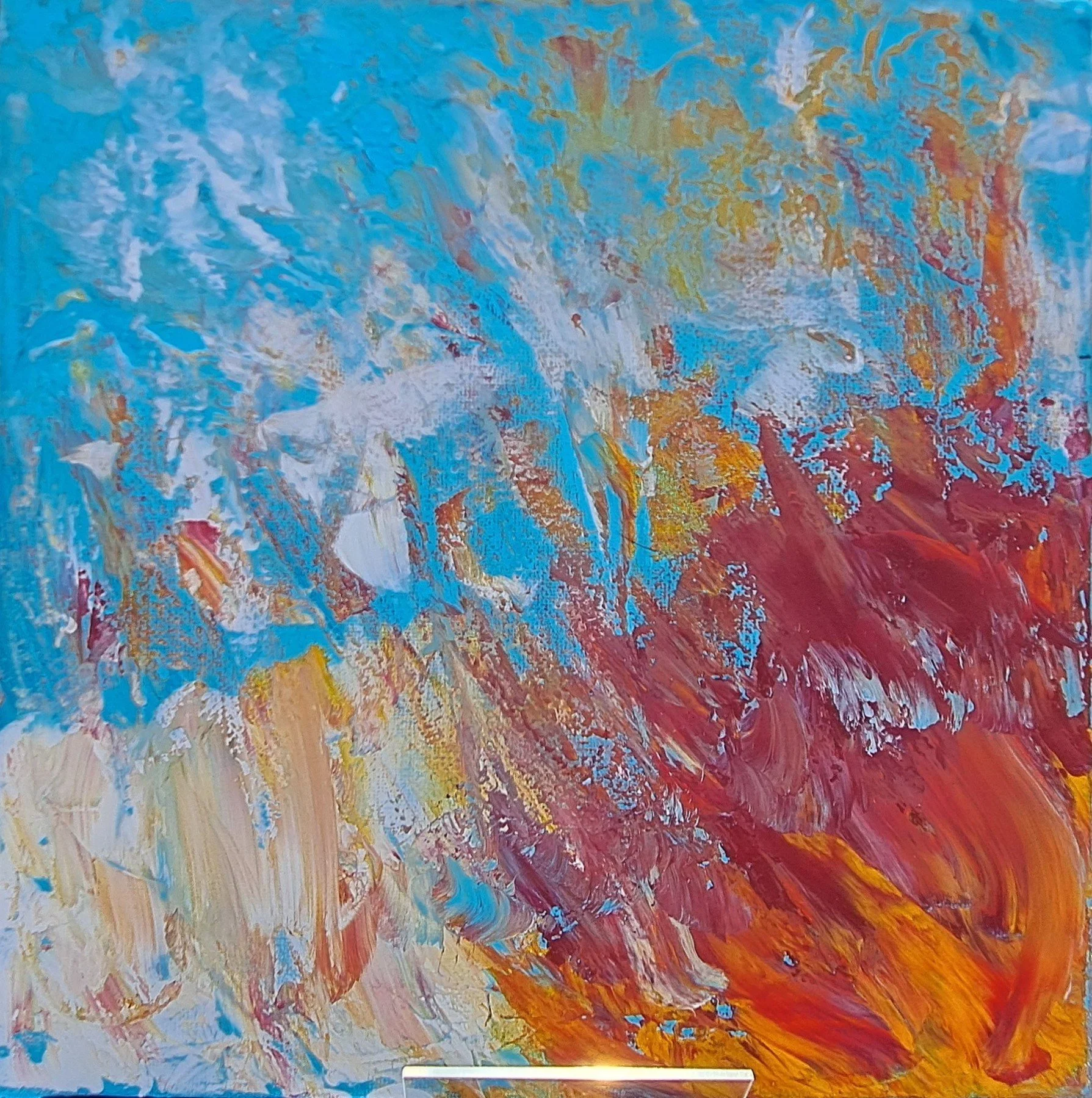 Title: Campfire on a beach, (10x10), $105