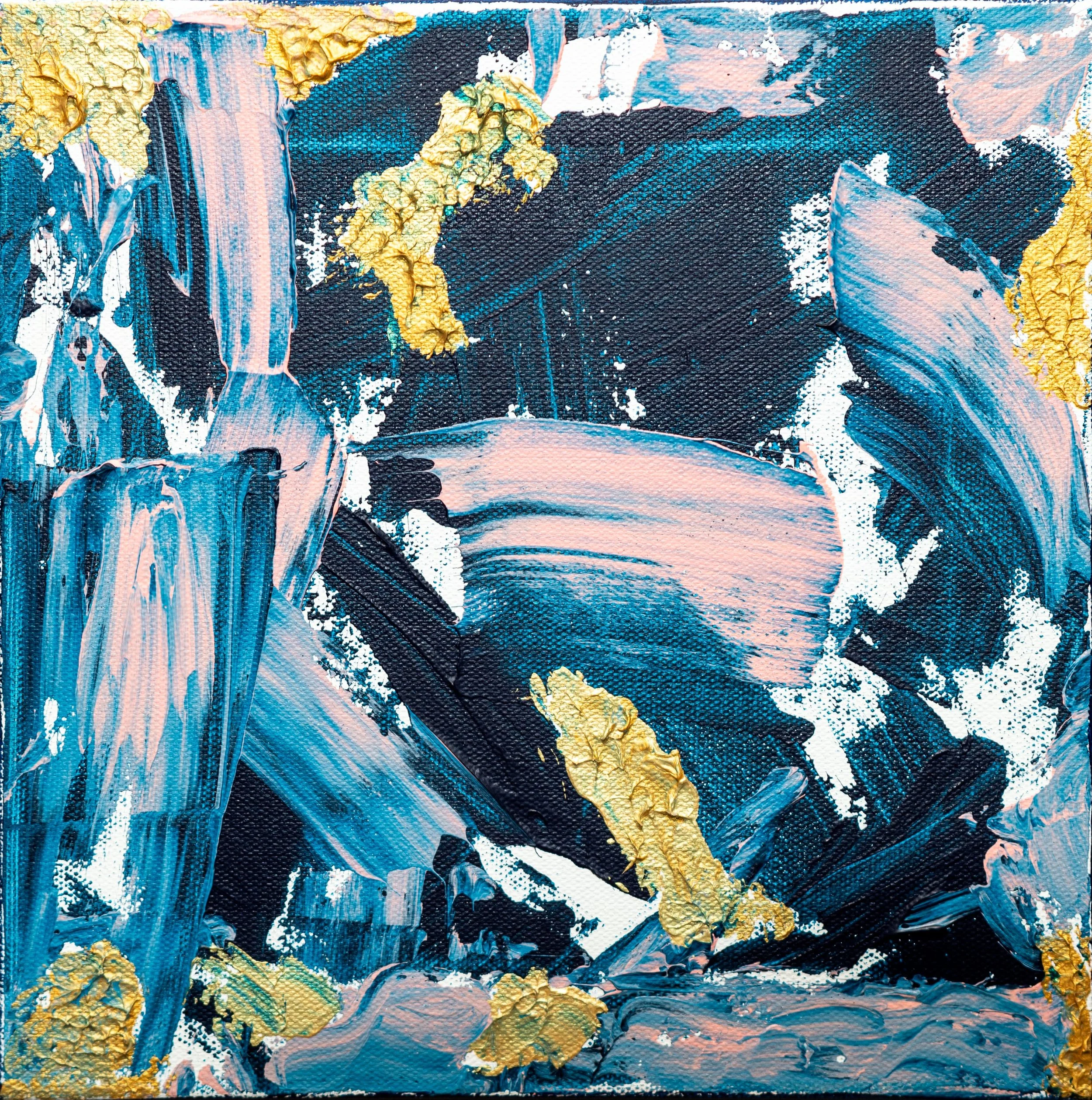 Title: Waves at Sunset Cliff., San Diego, CA (II), (10x10). $105