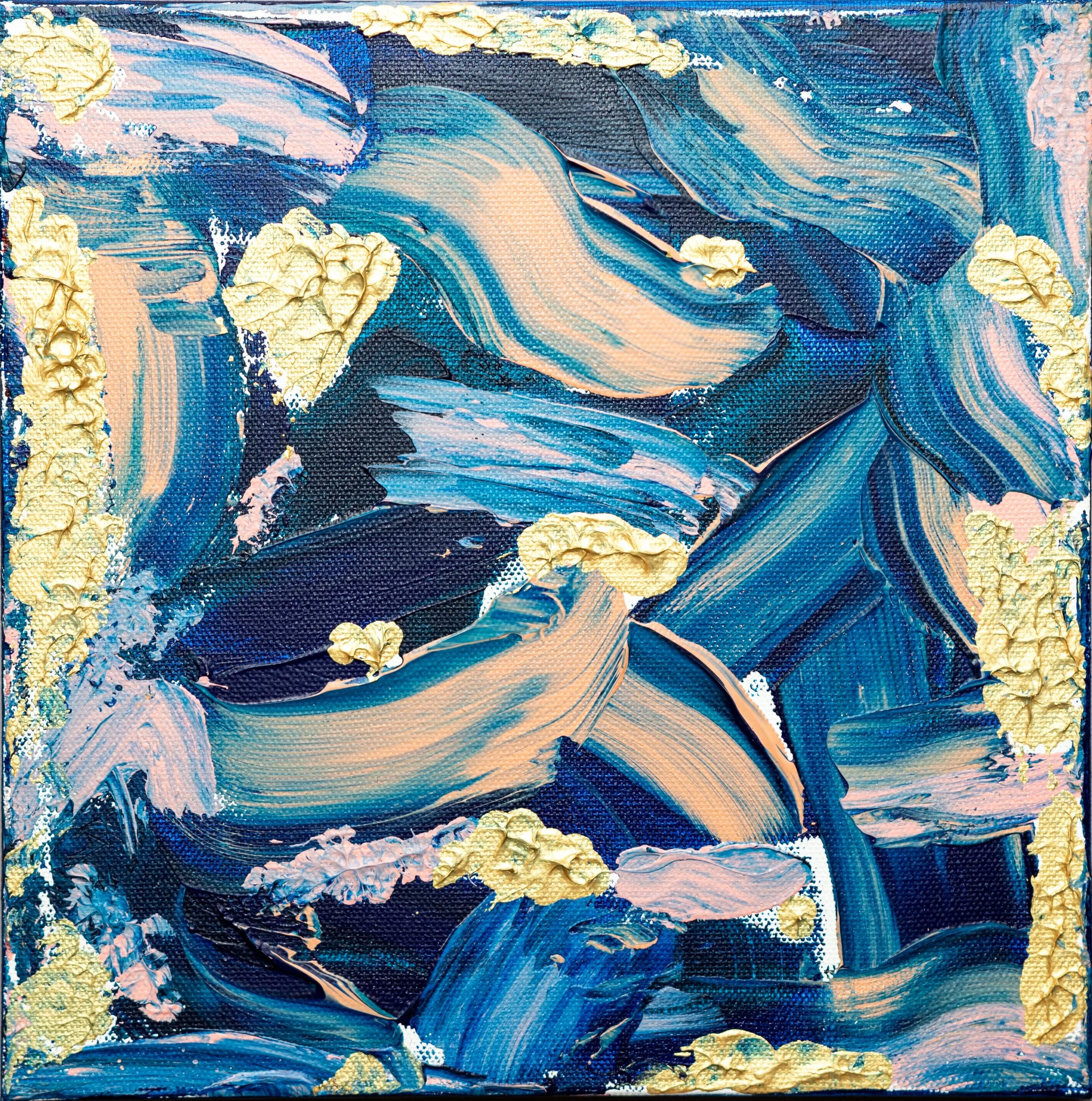 Waves at Sunset Cliff. San Diego (I) (10x10)