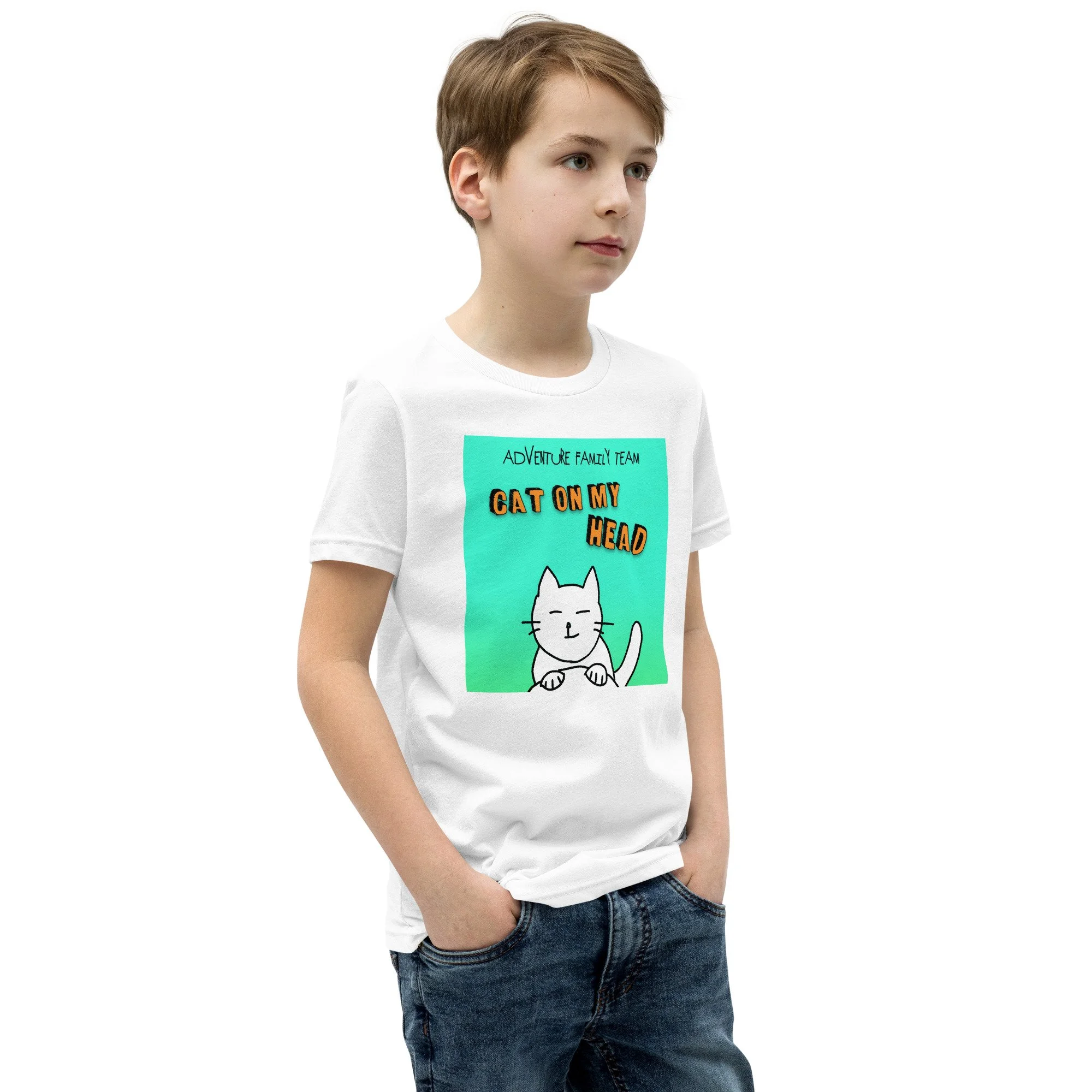 "Cat on my Head" Youth Tee