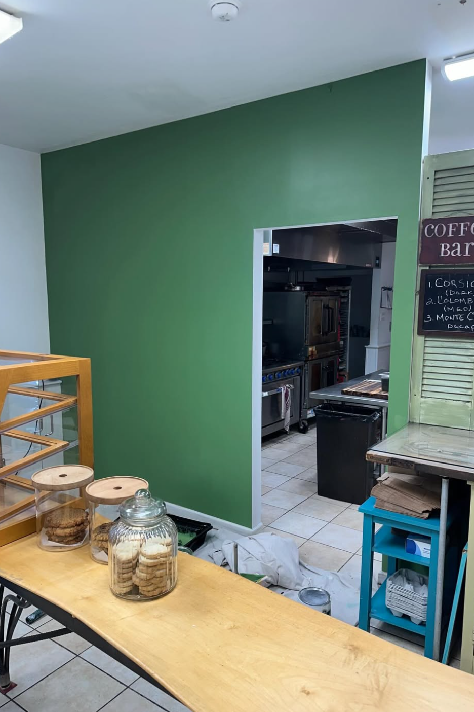 commercial painting interior cafe small business