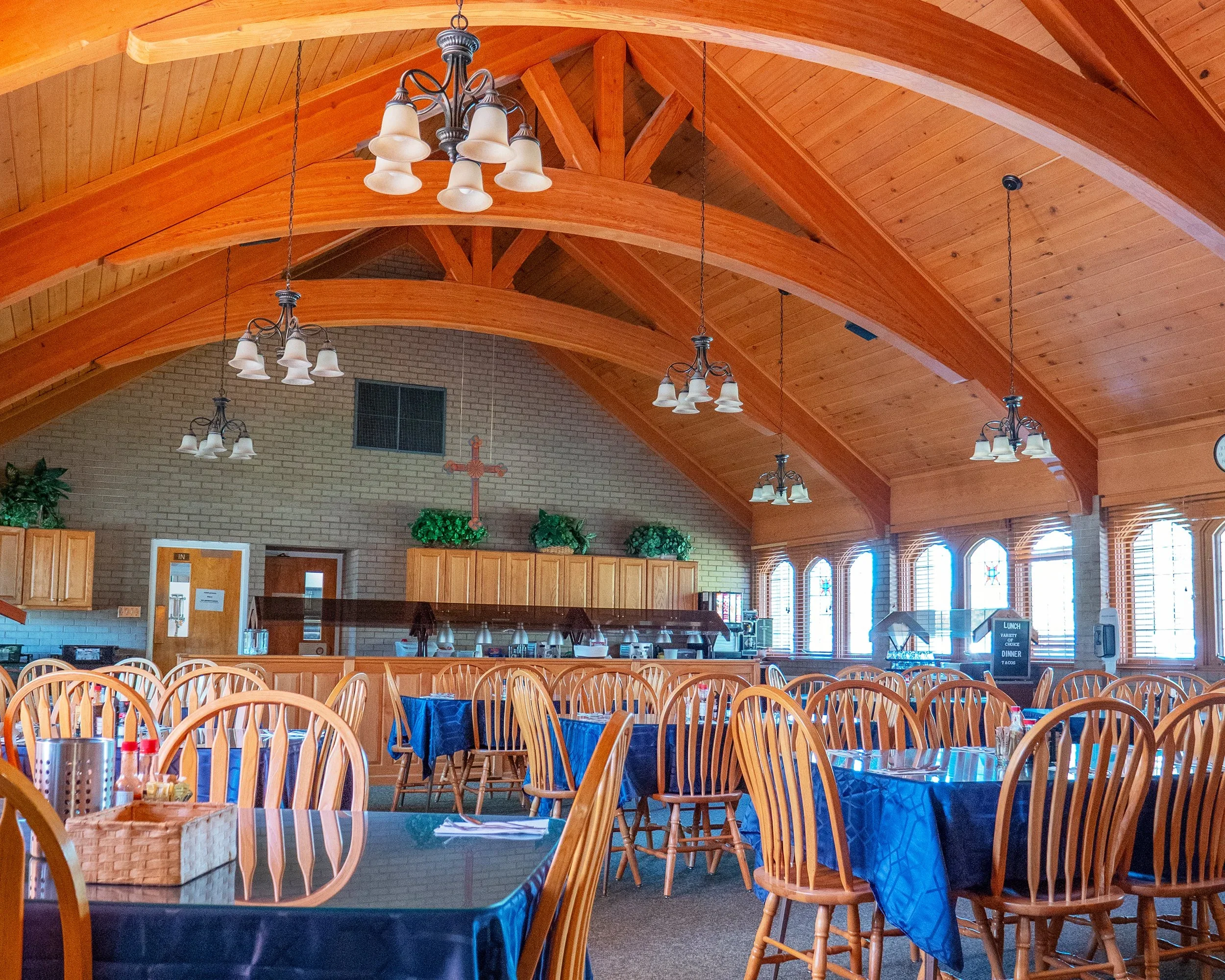 large dining room with tables and chairs