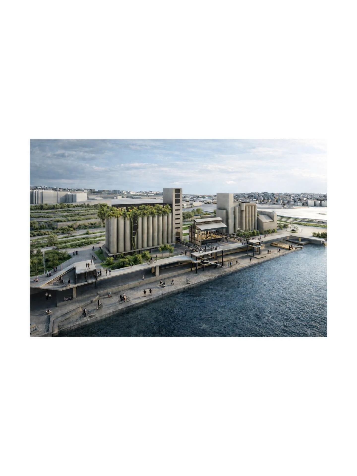 A new public landscape emerges at the edge of Haydarpaşa.

The former grain silos are reinterpreted as a waterfront cultural hub, where architecture extends into the landscape through terraces, platforms, and elevated walkways.

Industrial structures