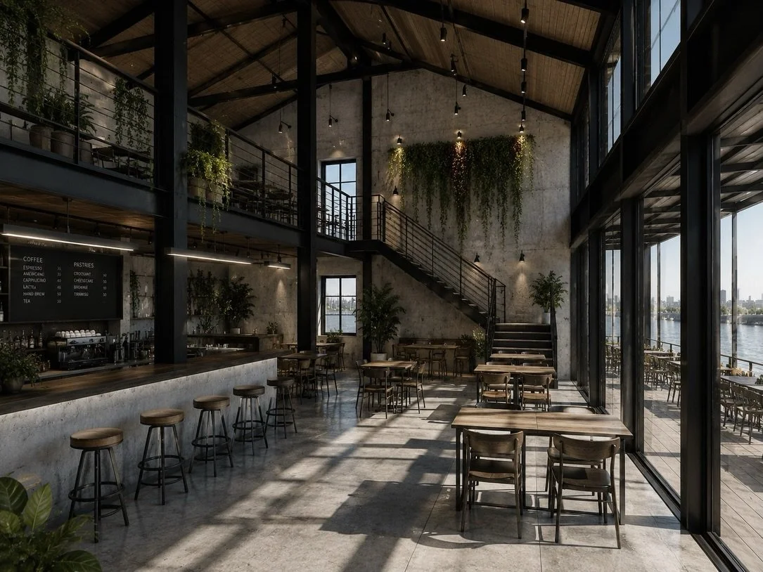 A new public landscape emerges at the edge of Haydarpaşa.

The former grain silos are reinterpreted as a waterfront cultural hub, where architecture extends into the landscape through terraces, platforms, and elevated walkways.

Industrial structures