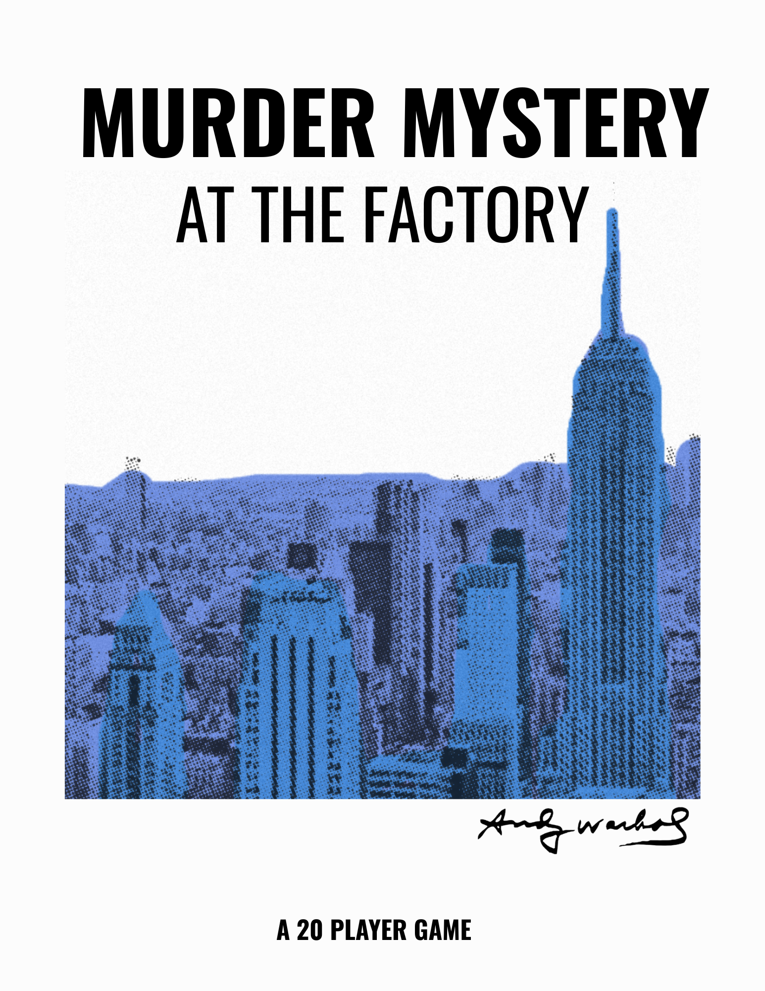 Pop Art Murder Mystery Party