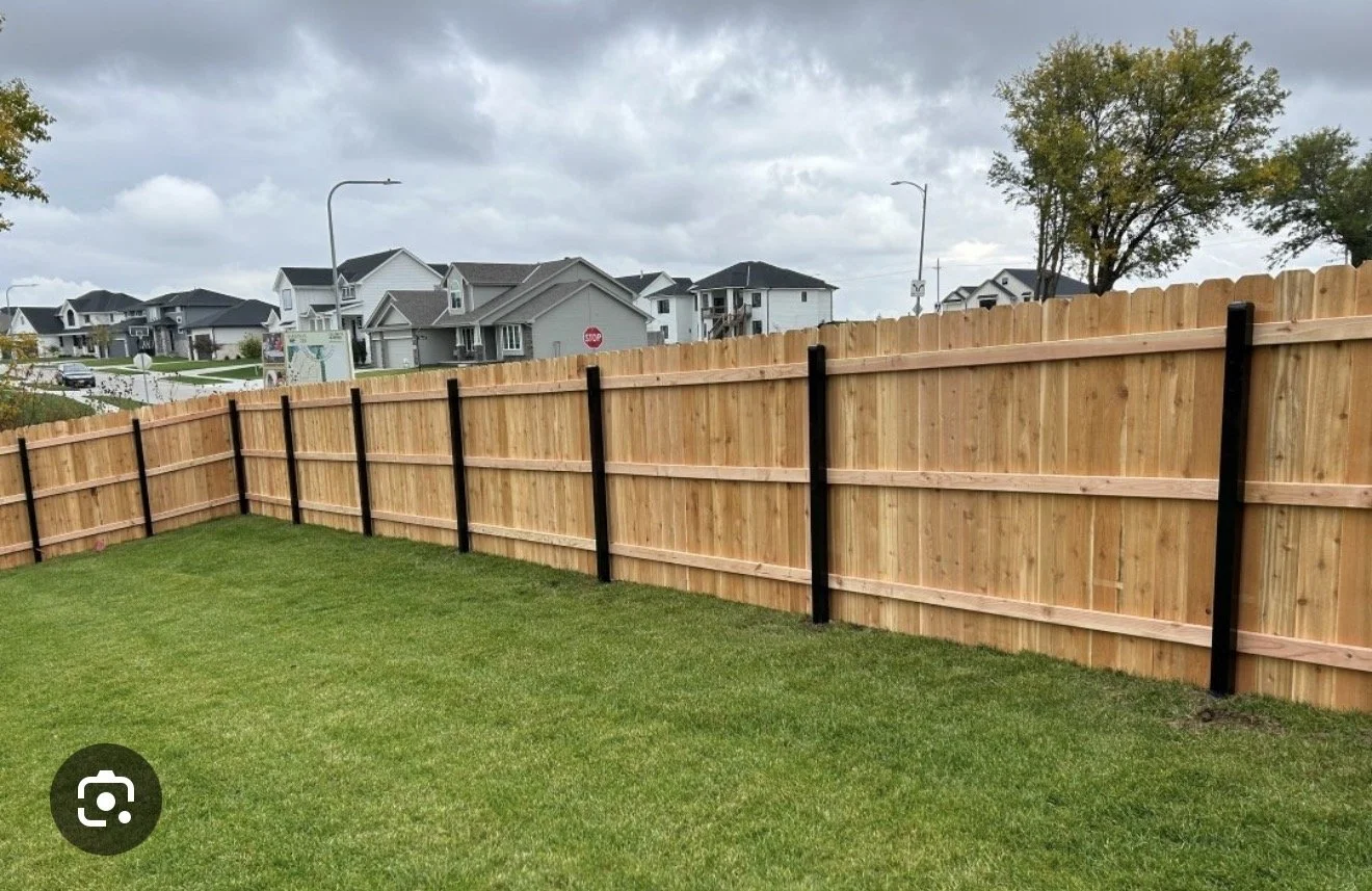 newly erected fence