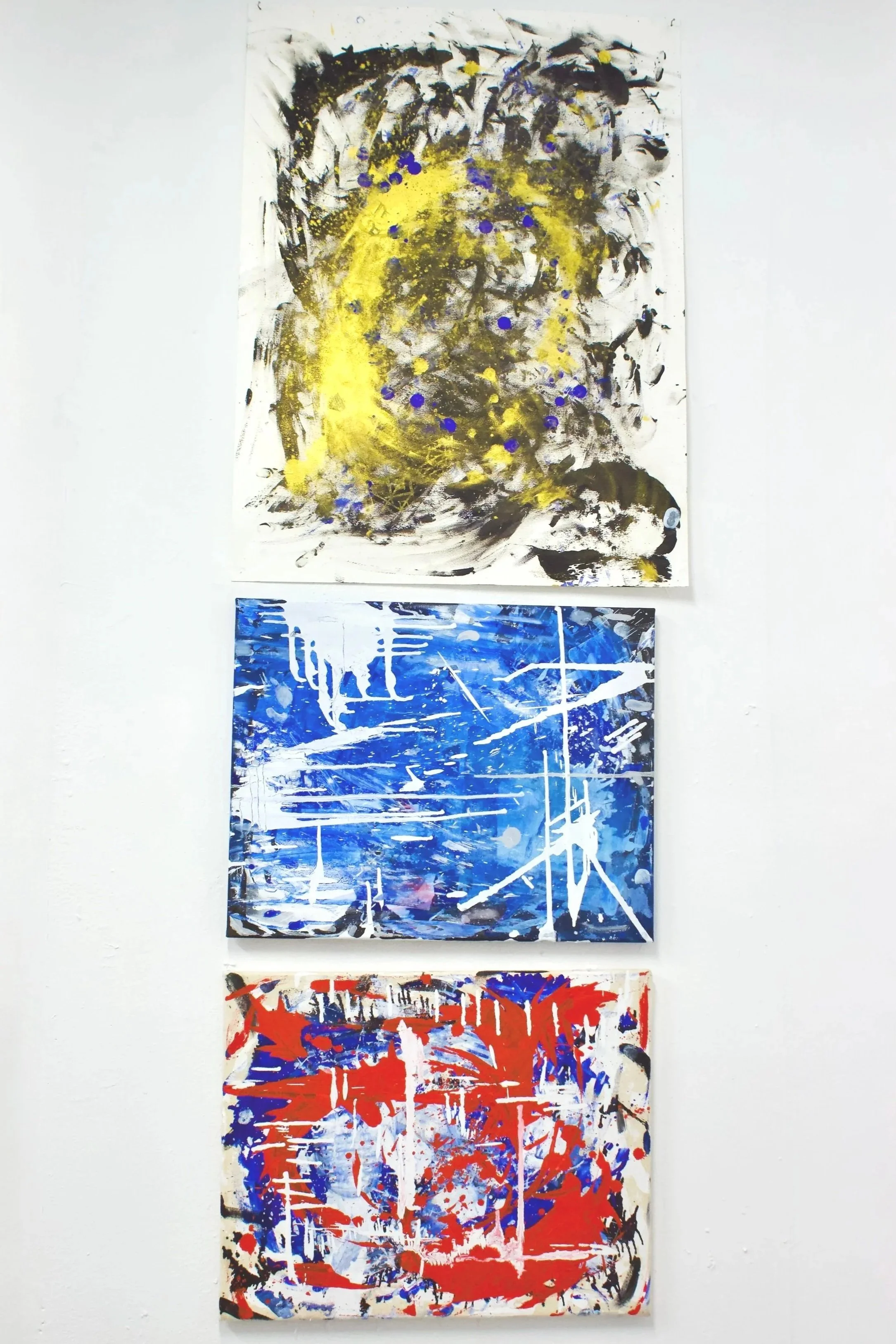 Cost of Roses, 2025, Oil and gamsol on paper and canvas