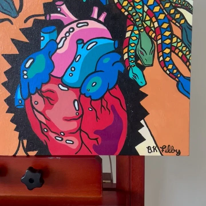 After Medusa 
16 x 20 in
Acrylic on canvas board
Website linked in bio or DM to purchase!