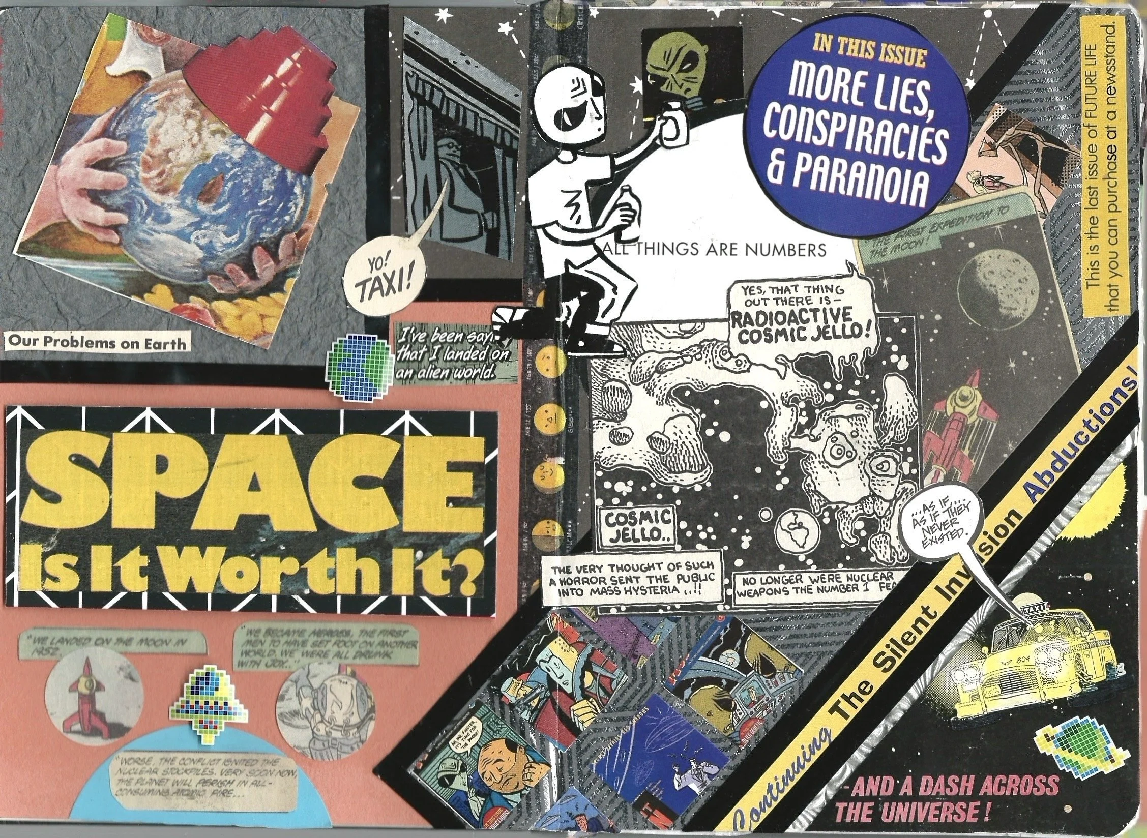 "A World Between you and I" -
Mixed Media Hand-Cut Collage,
2024