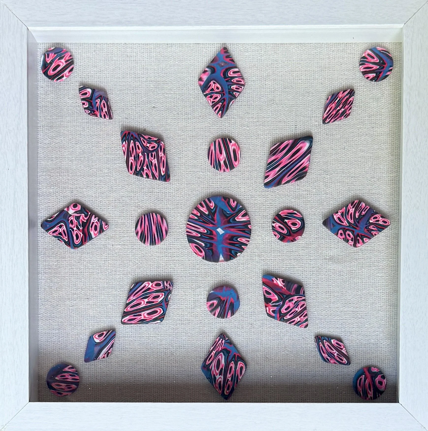 "SPECIMEN NO. 11: CARNAGE IN BLOOM" -
9" x 9",
Mixed Media,
2025