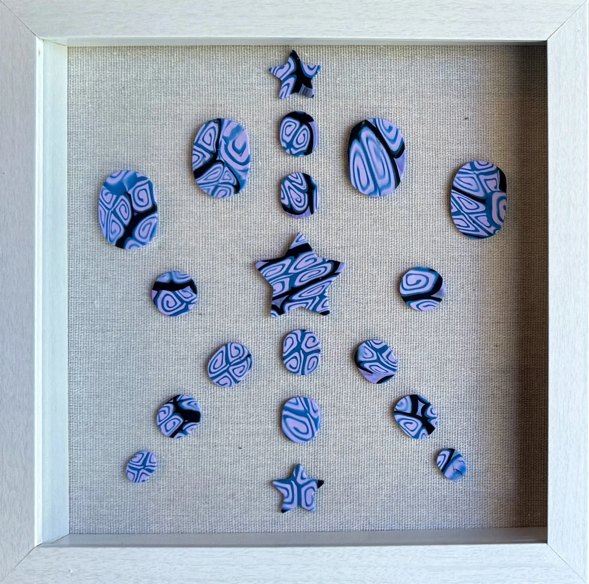 "SPECIMEN NO. 10: LAMENT OF A STAR" -
9" x 9",
Mixed Media,
2025