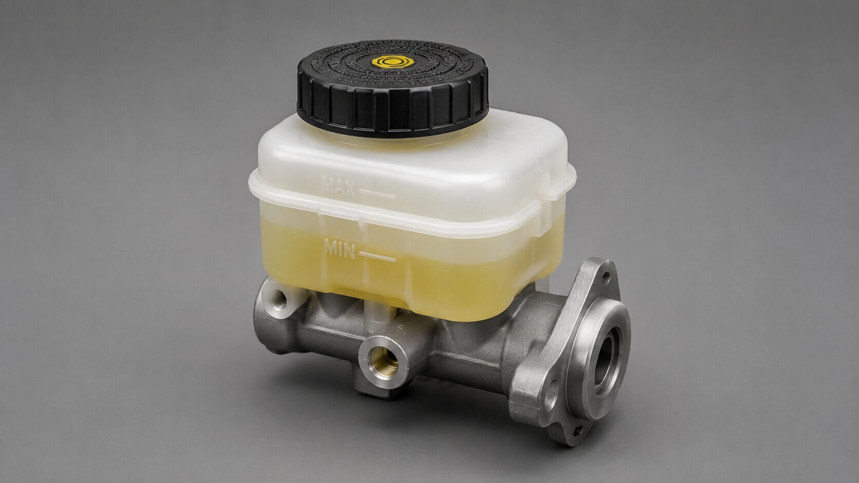 Brake master cylinder reservoir used during brake repair and brake fluid flush service