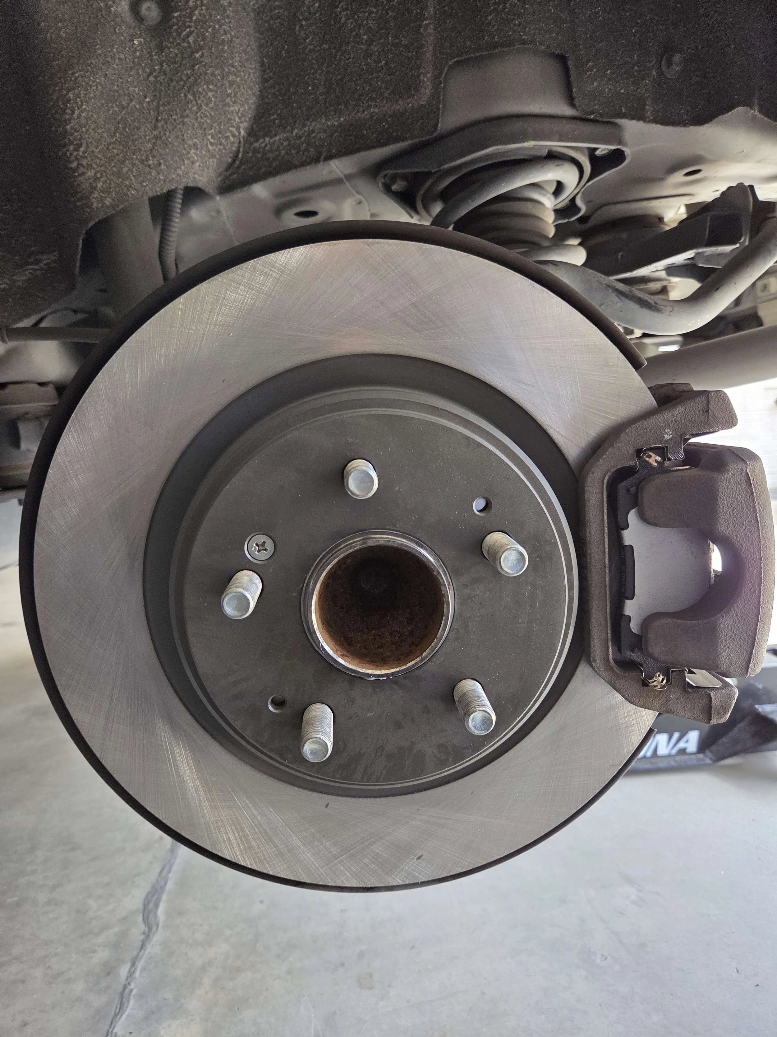 2020 Acura MDX rear brake pad and rotor replacement in McKinney, TX