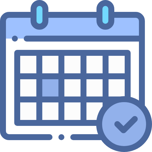 Calendar with a checkmark icon