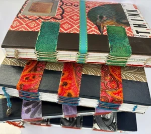 Hand Stitched Hardback Journal with Crystal Nelson
