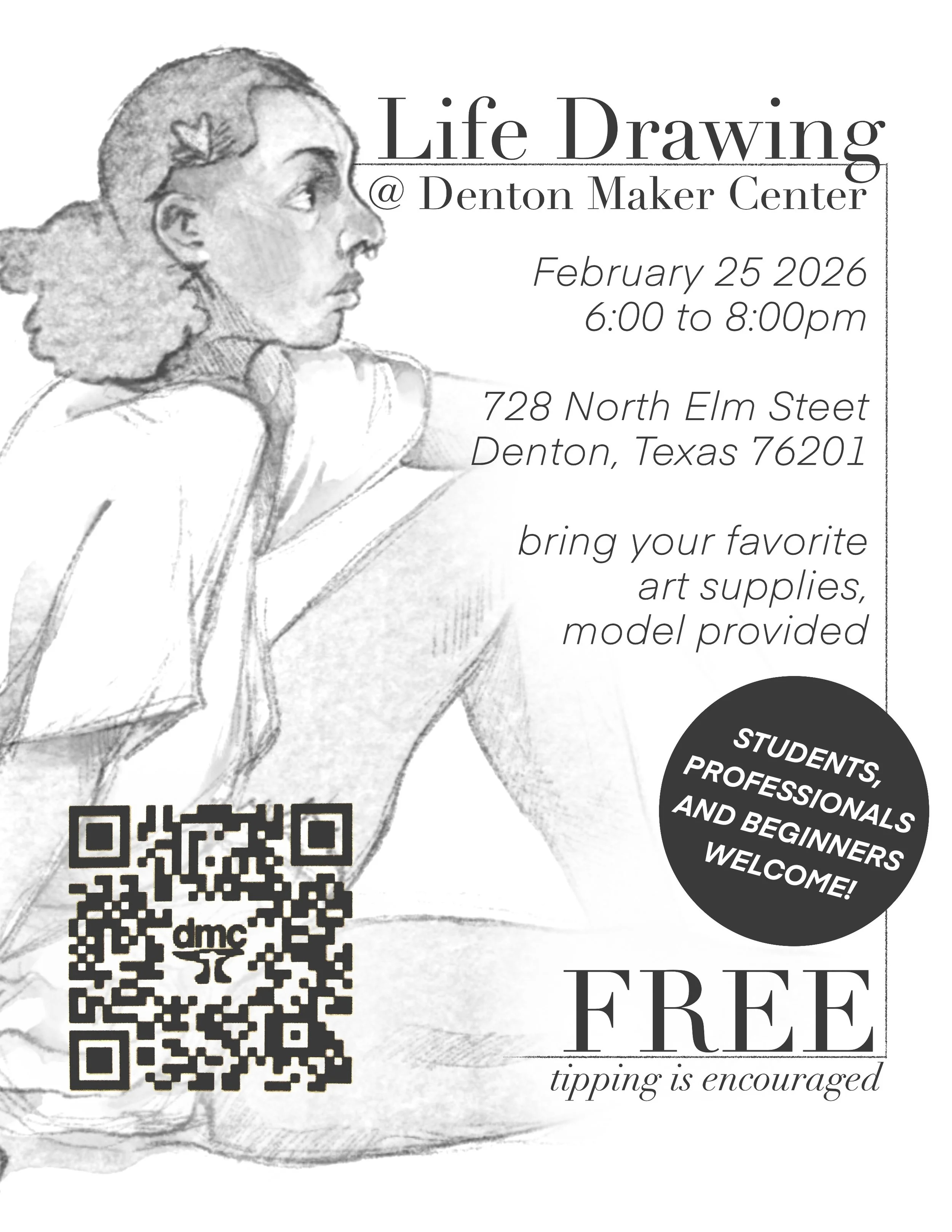 FREE! Life Drawing with Kalish