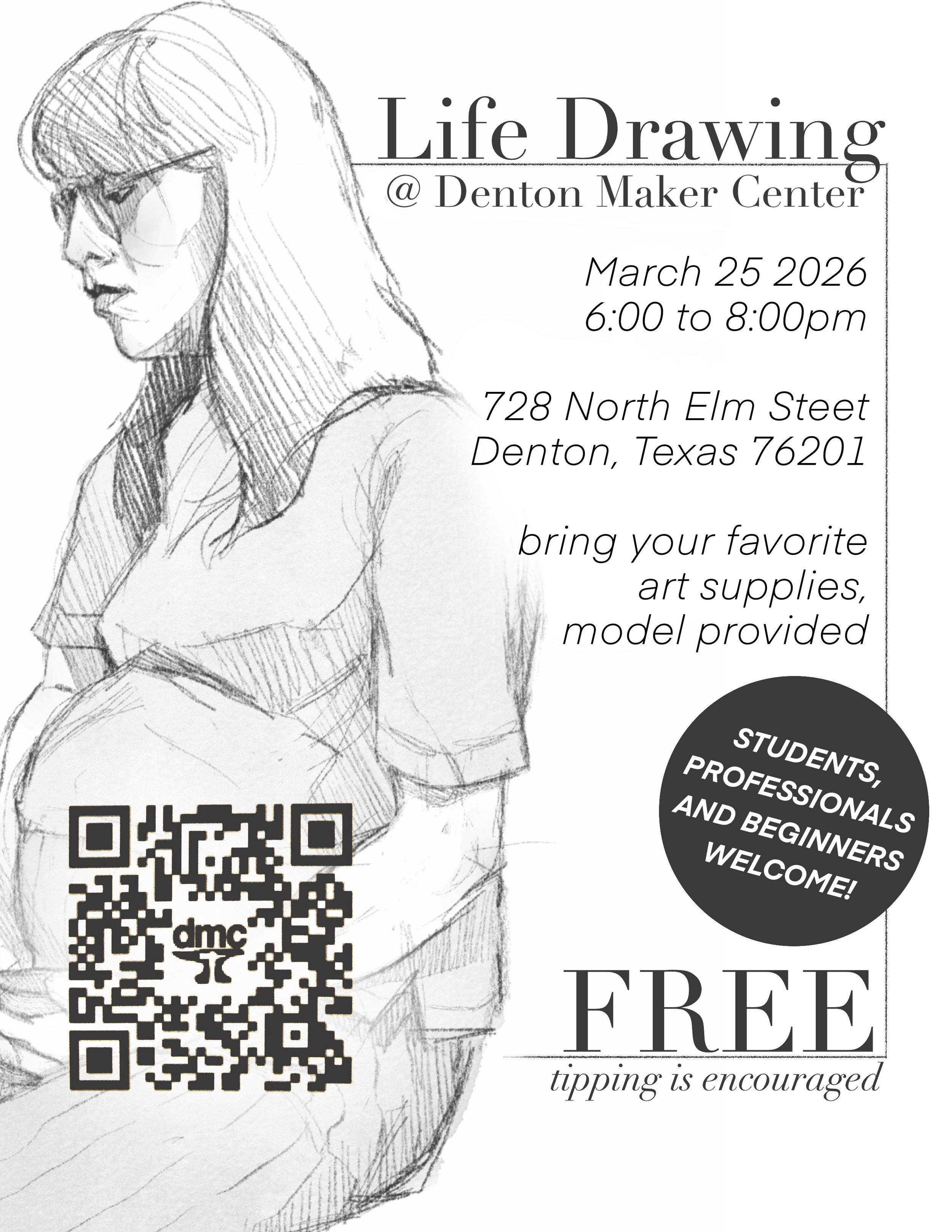 FREE! Life Drawing with Kalish