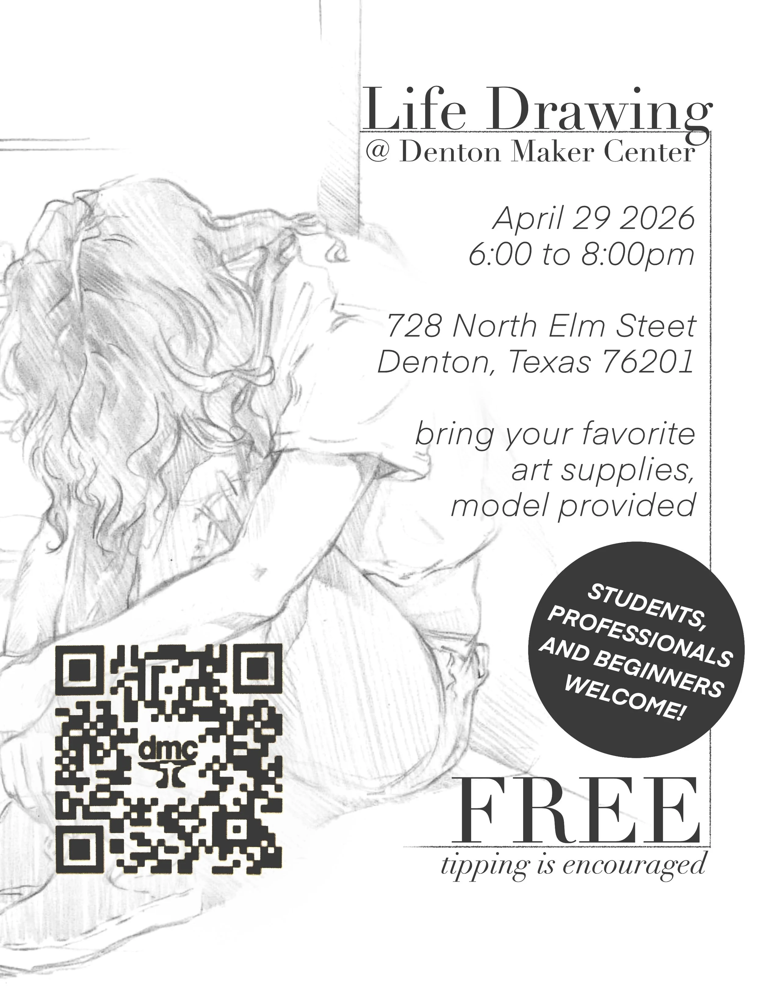 FREE! Life Drawing with Kalish
