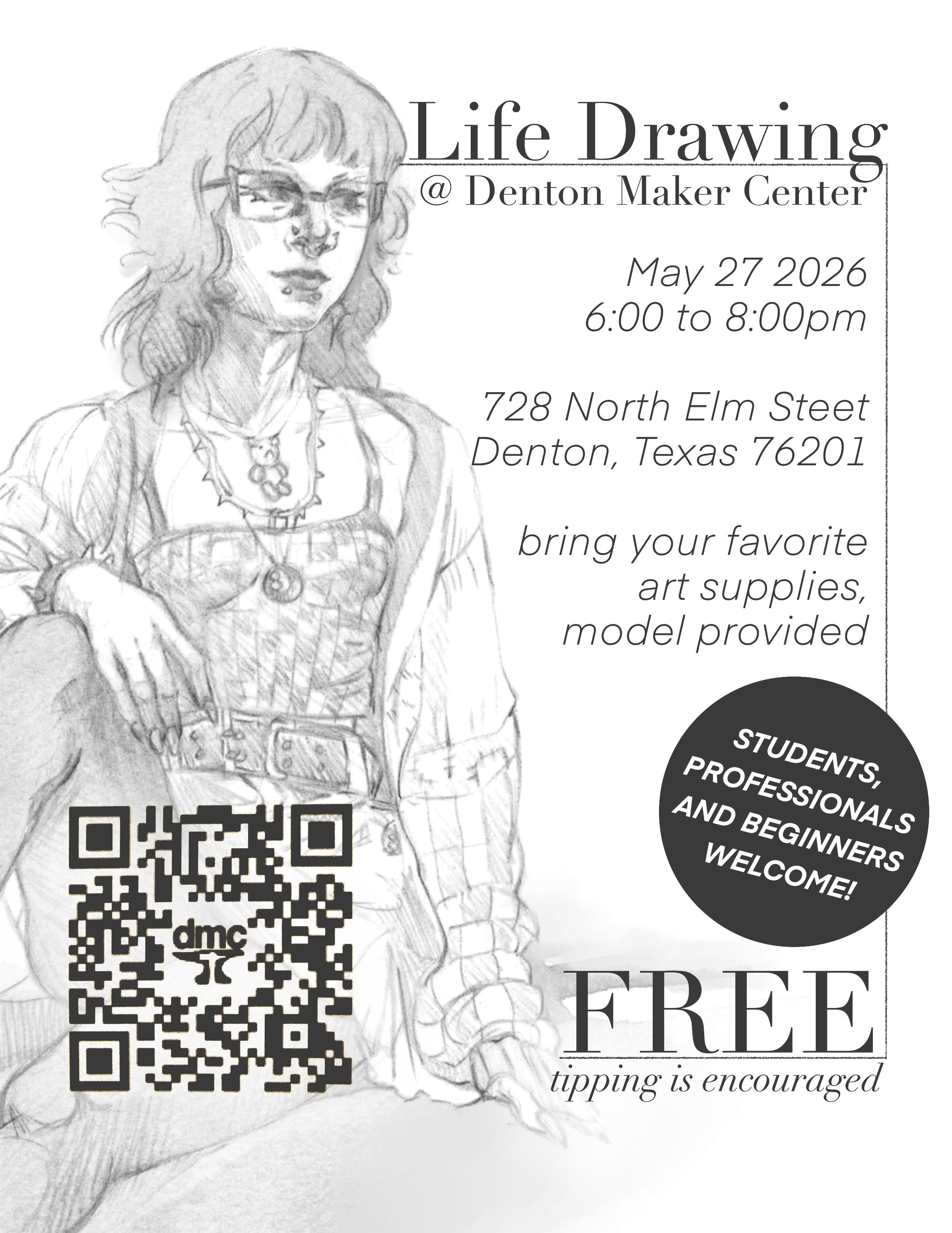 FREE! Life Drawing with Kalish