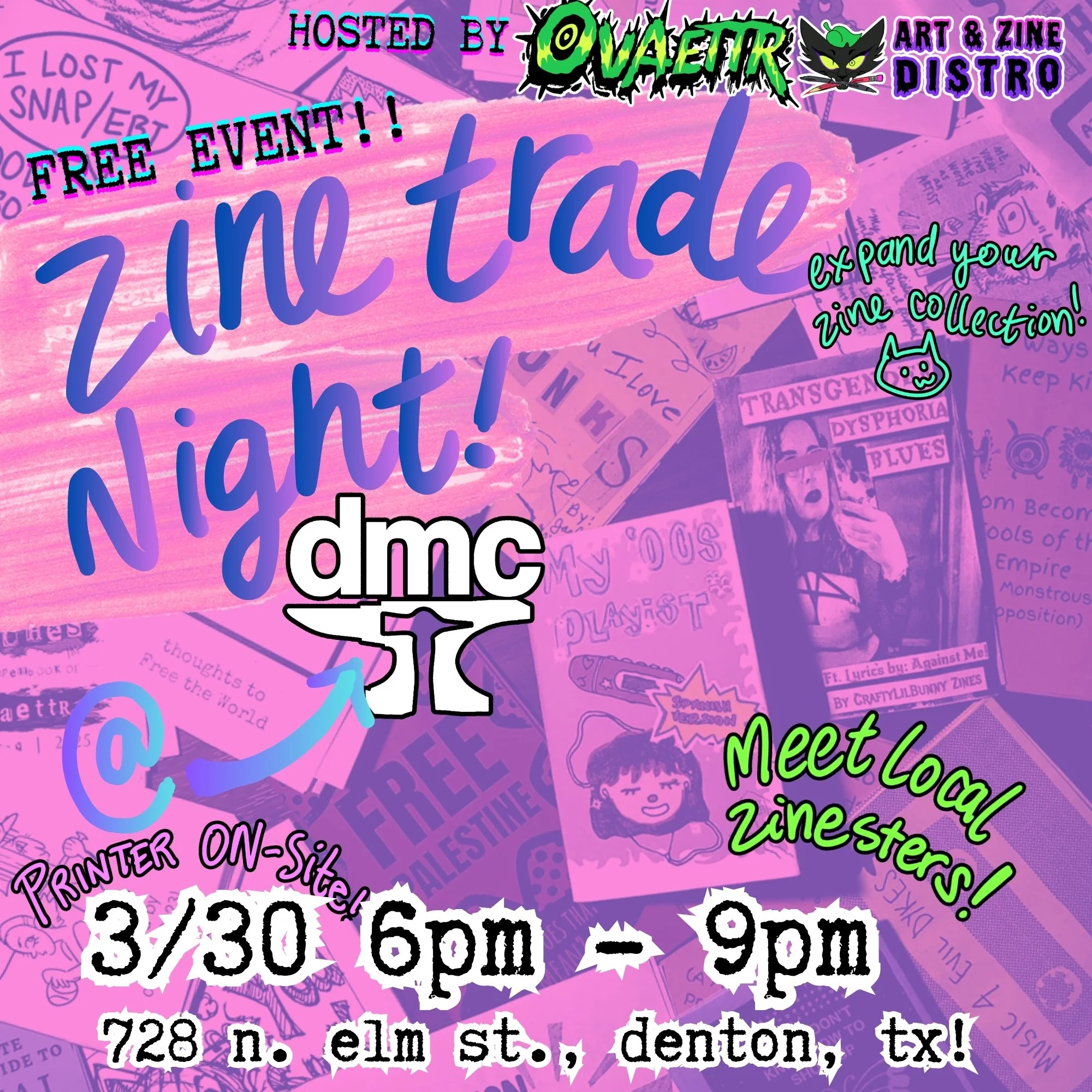 Zine Trading Night!