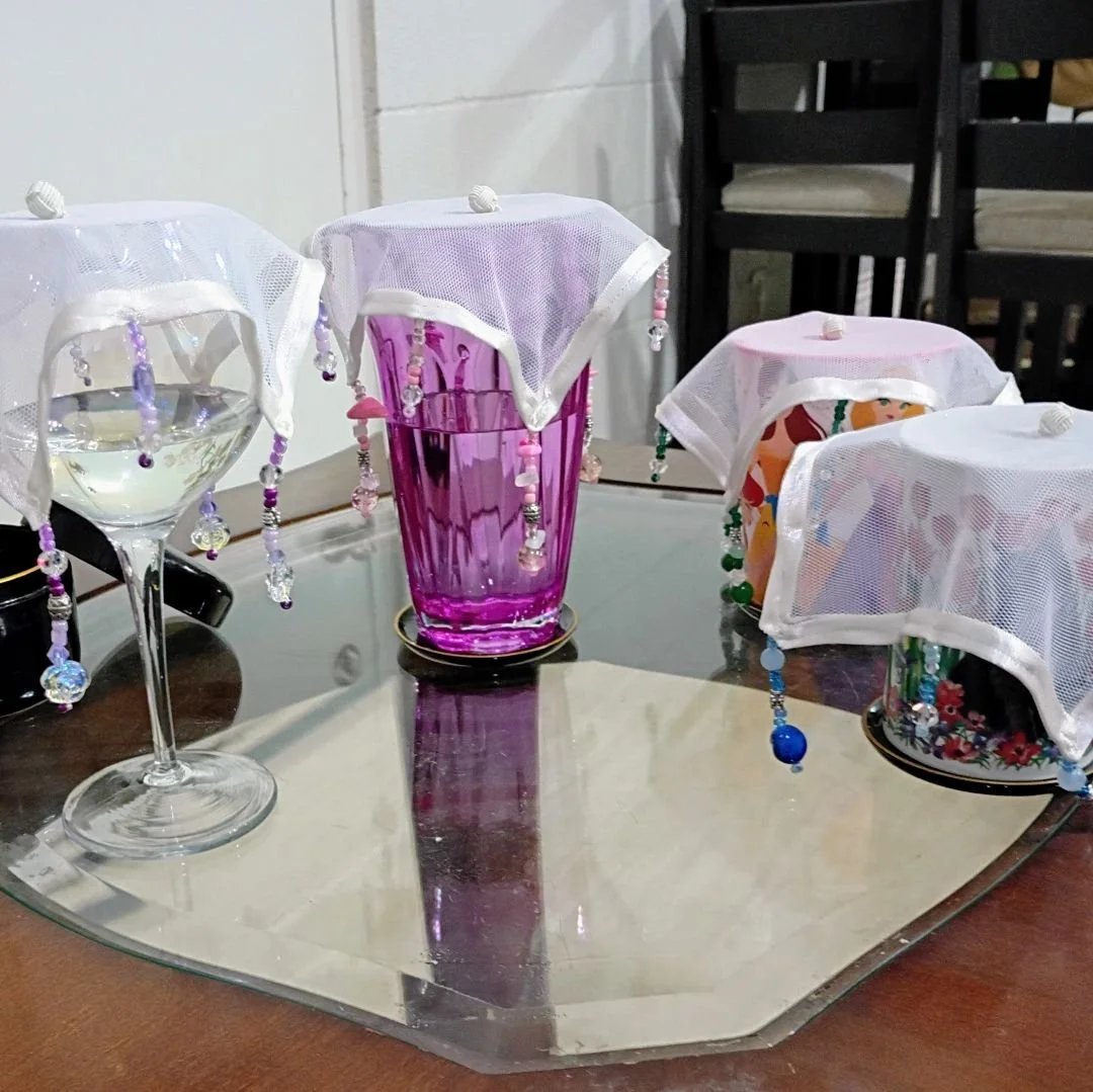 Outdoor Fabric Drink Covers by Emma Roberts