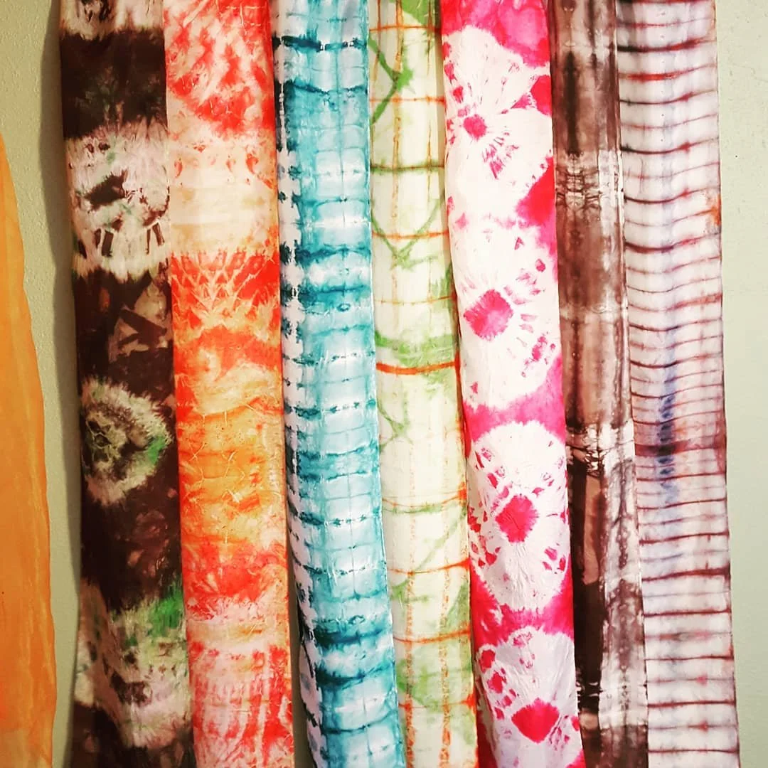5/6 Hand Dyed Silk Scarf by Ally Hardick