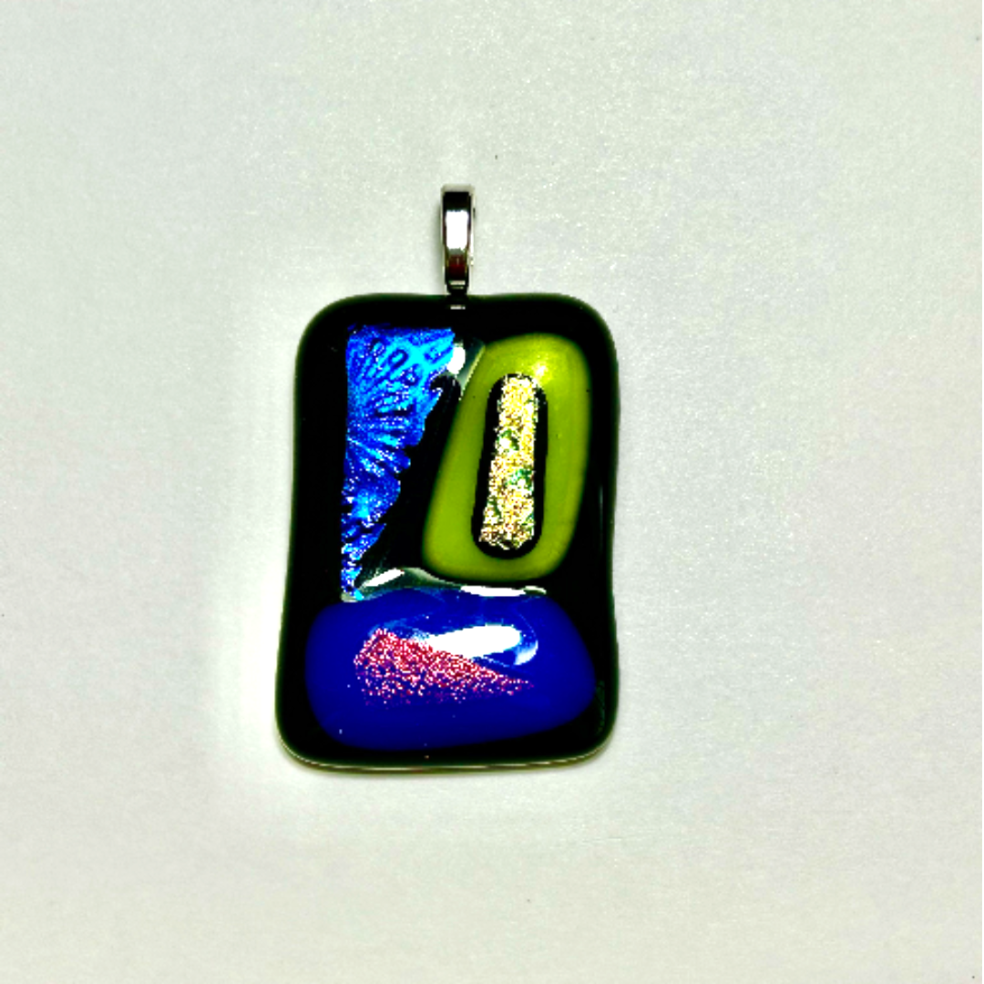 5/30 Fused Glass Pendants by Linda Hilterbrandt